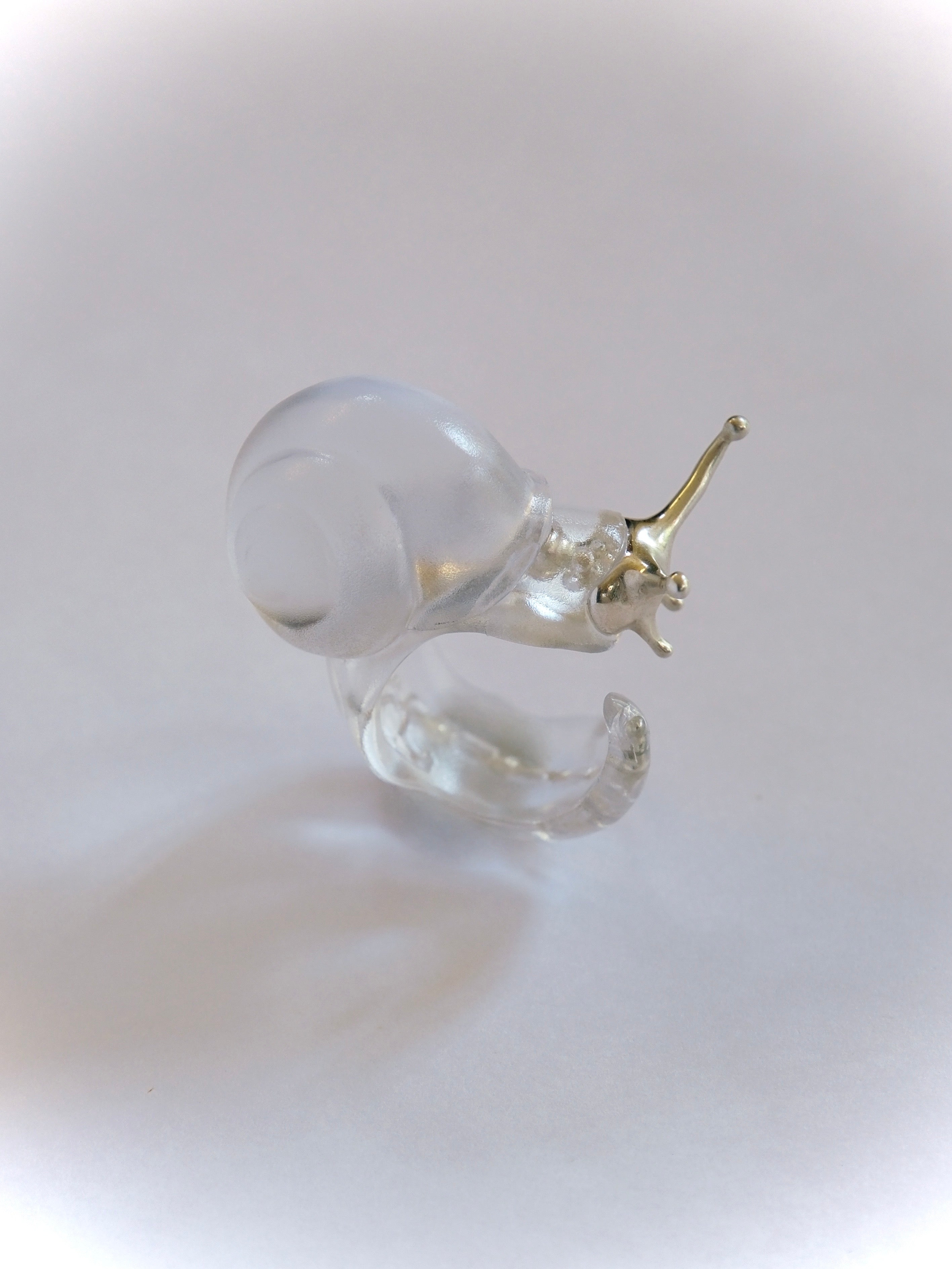 실버 라운드 달팽이 반지