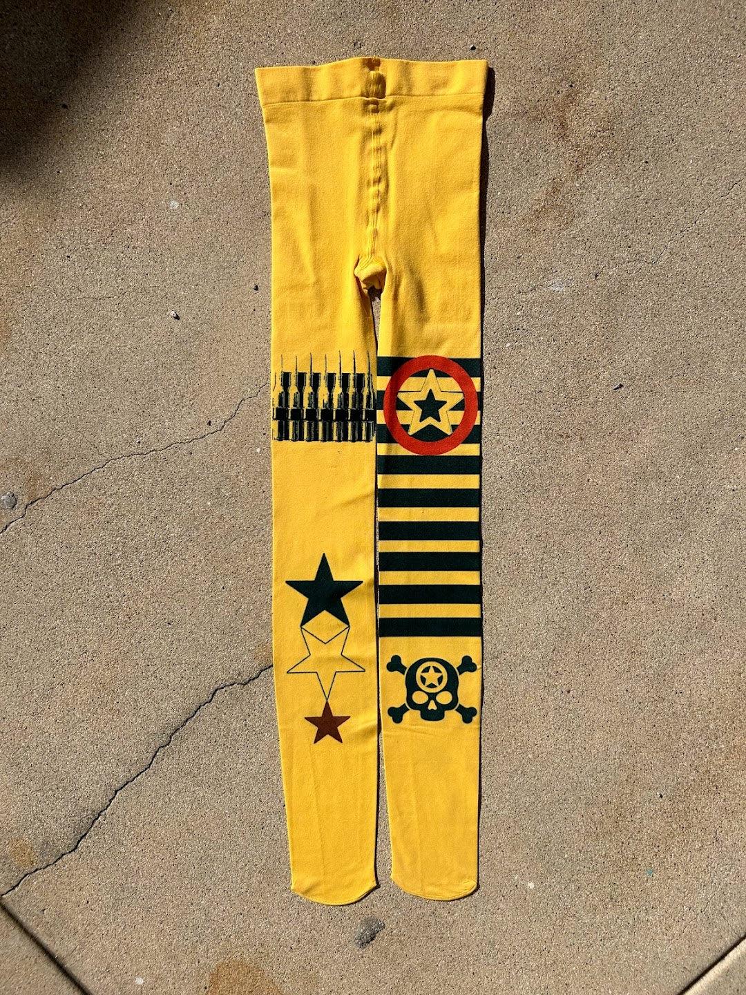 옐로우 세이크리드 스킨 타이츠