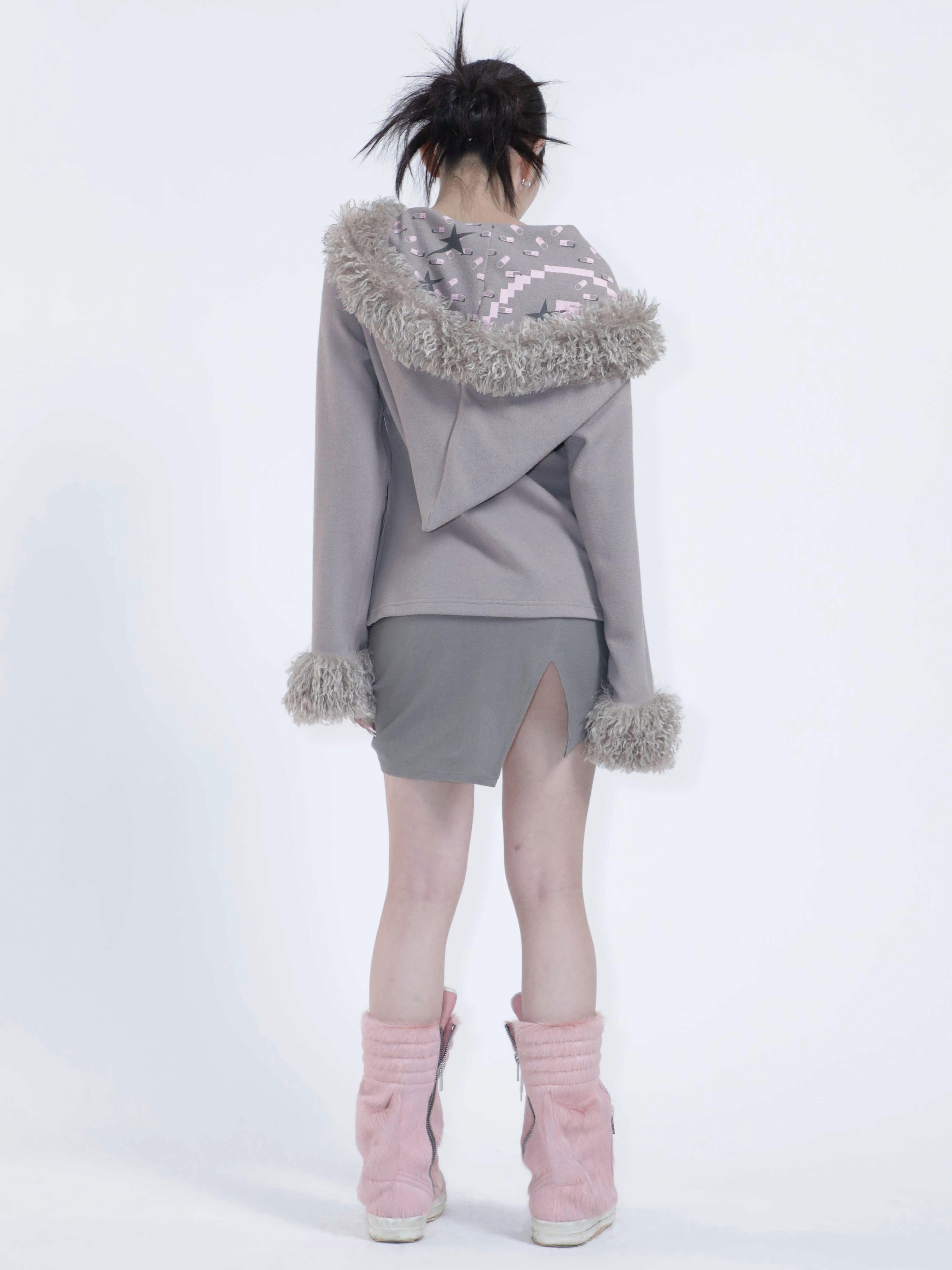 리본 키튼 스커트