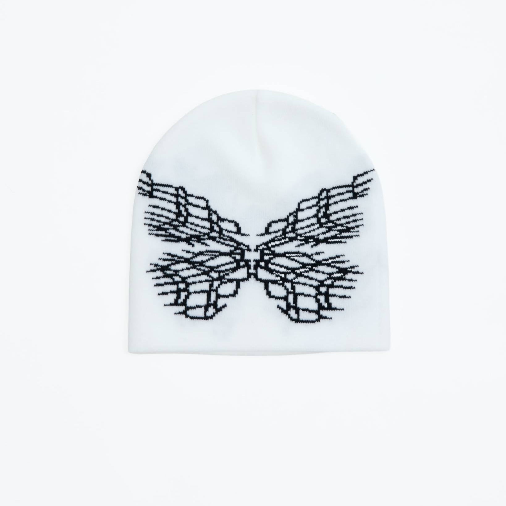 Butterfly Beanie in White