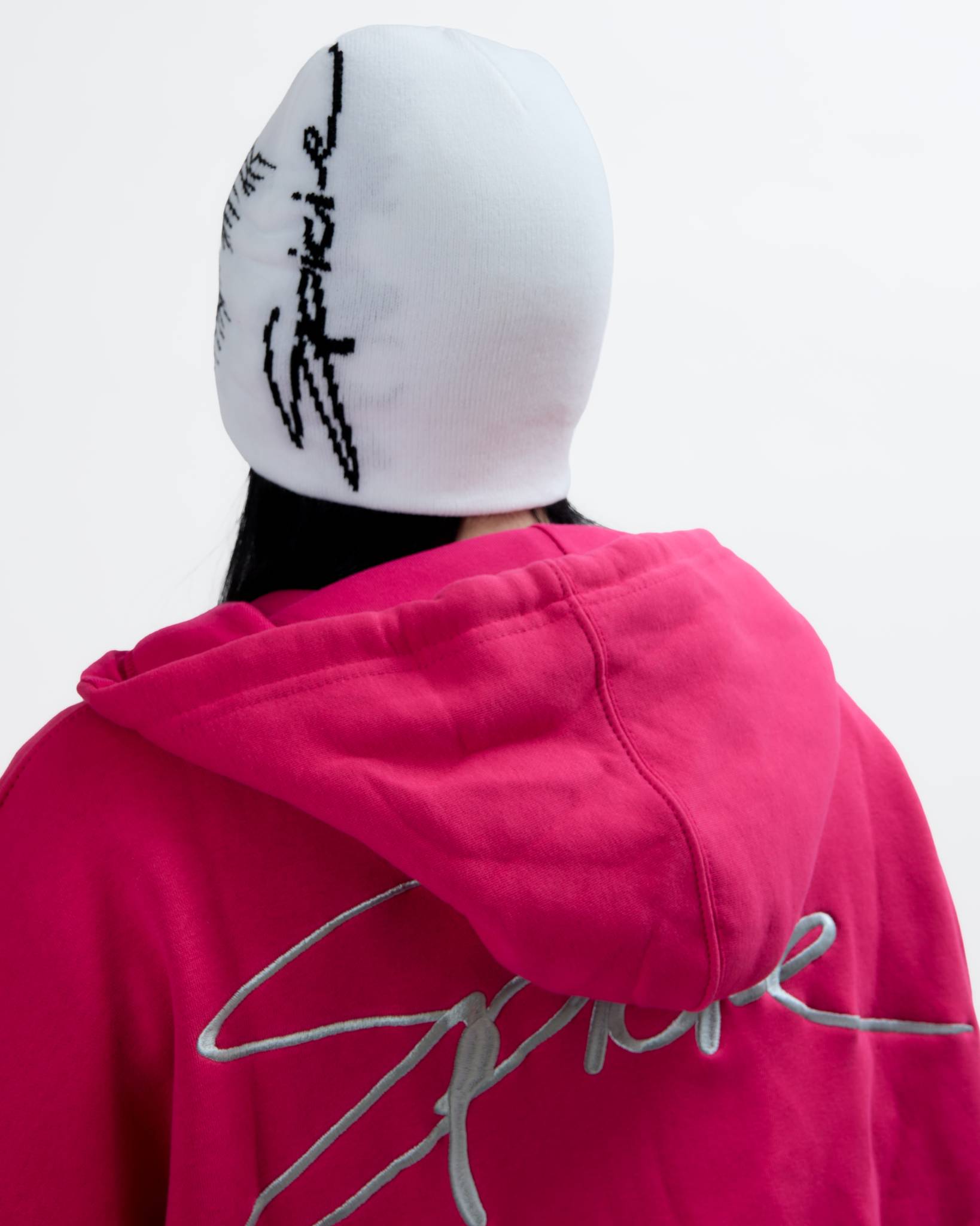 Butterfly Beanie in White