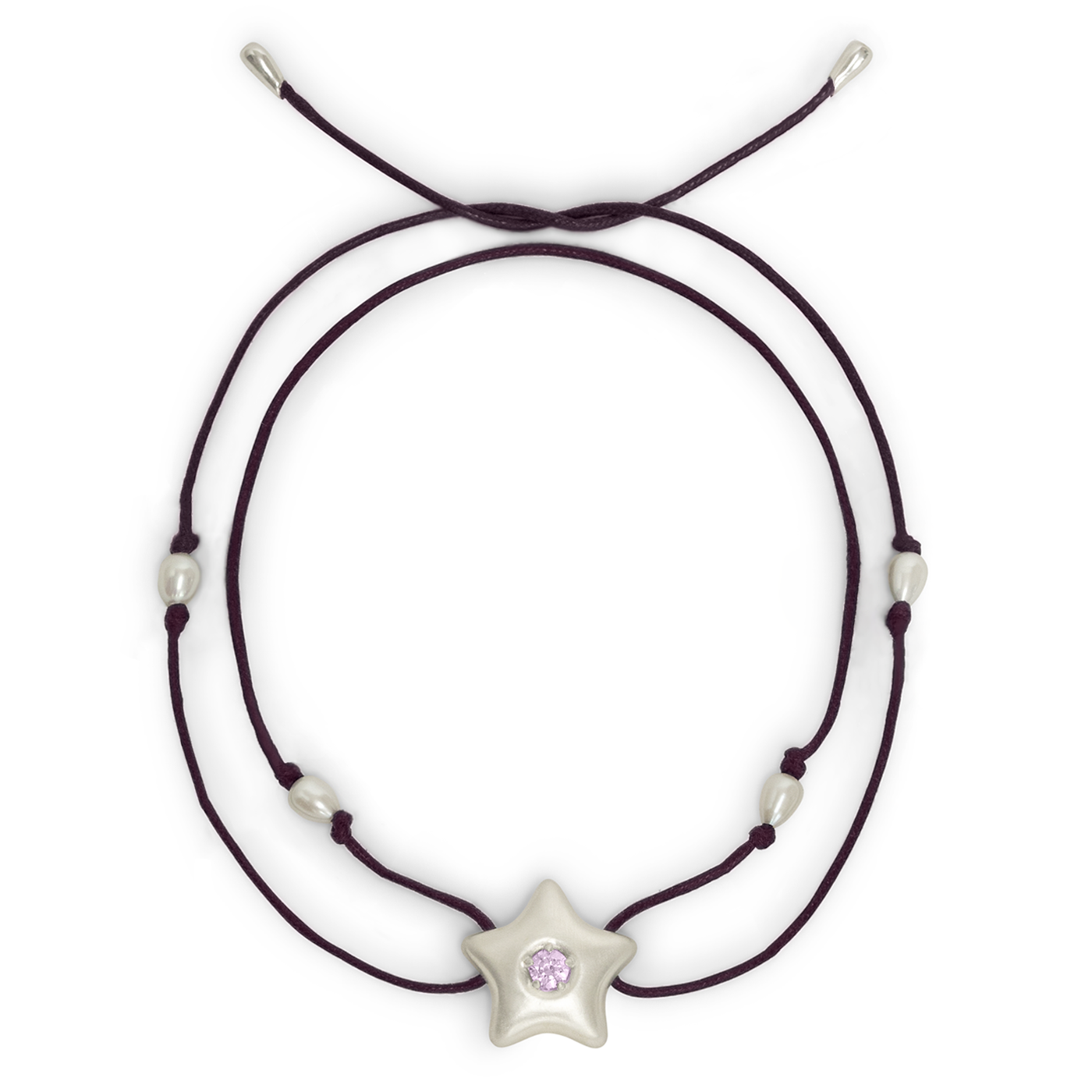 Star Two-Way Cord Bolo Necklace