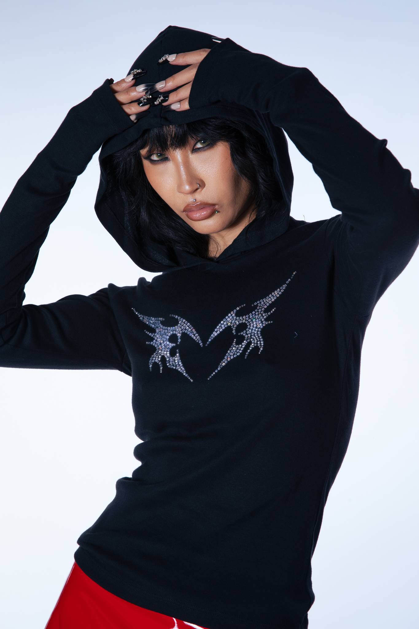 Dark Angel Rhinestone Baby Tee