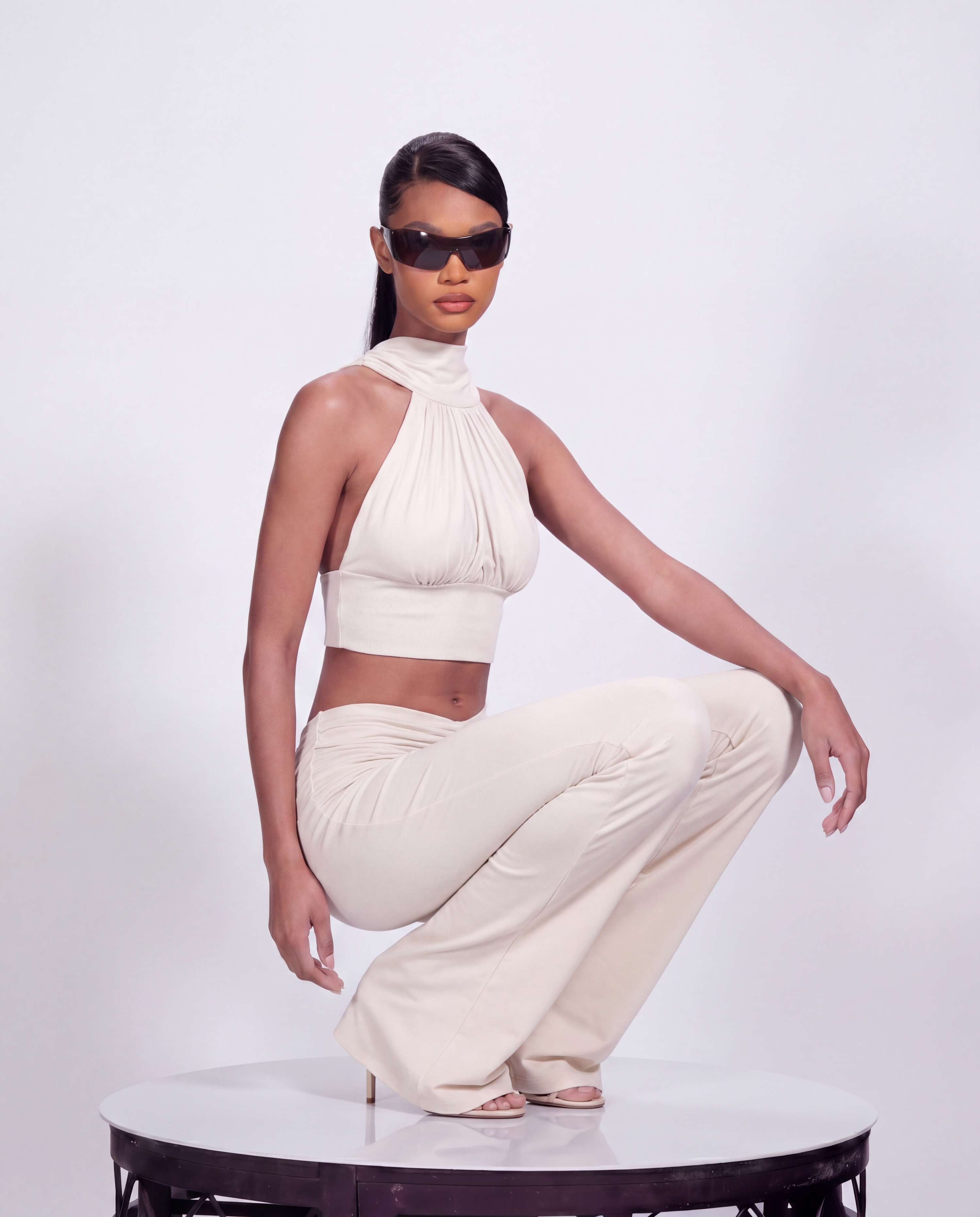 Stay Close Top in Off-White