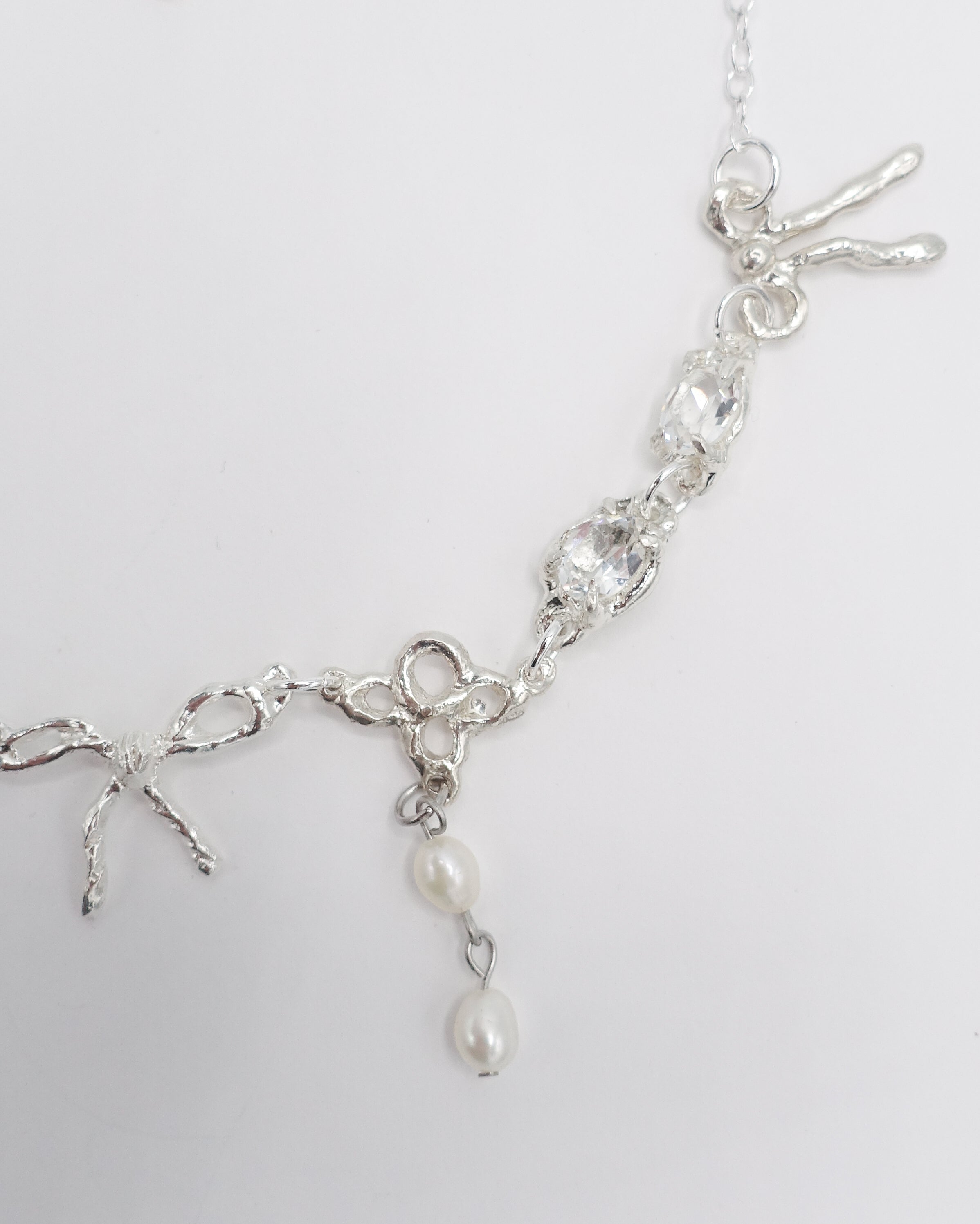 백조 물방울 목걸이