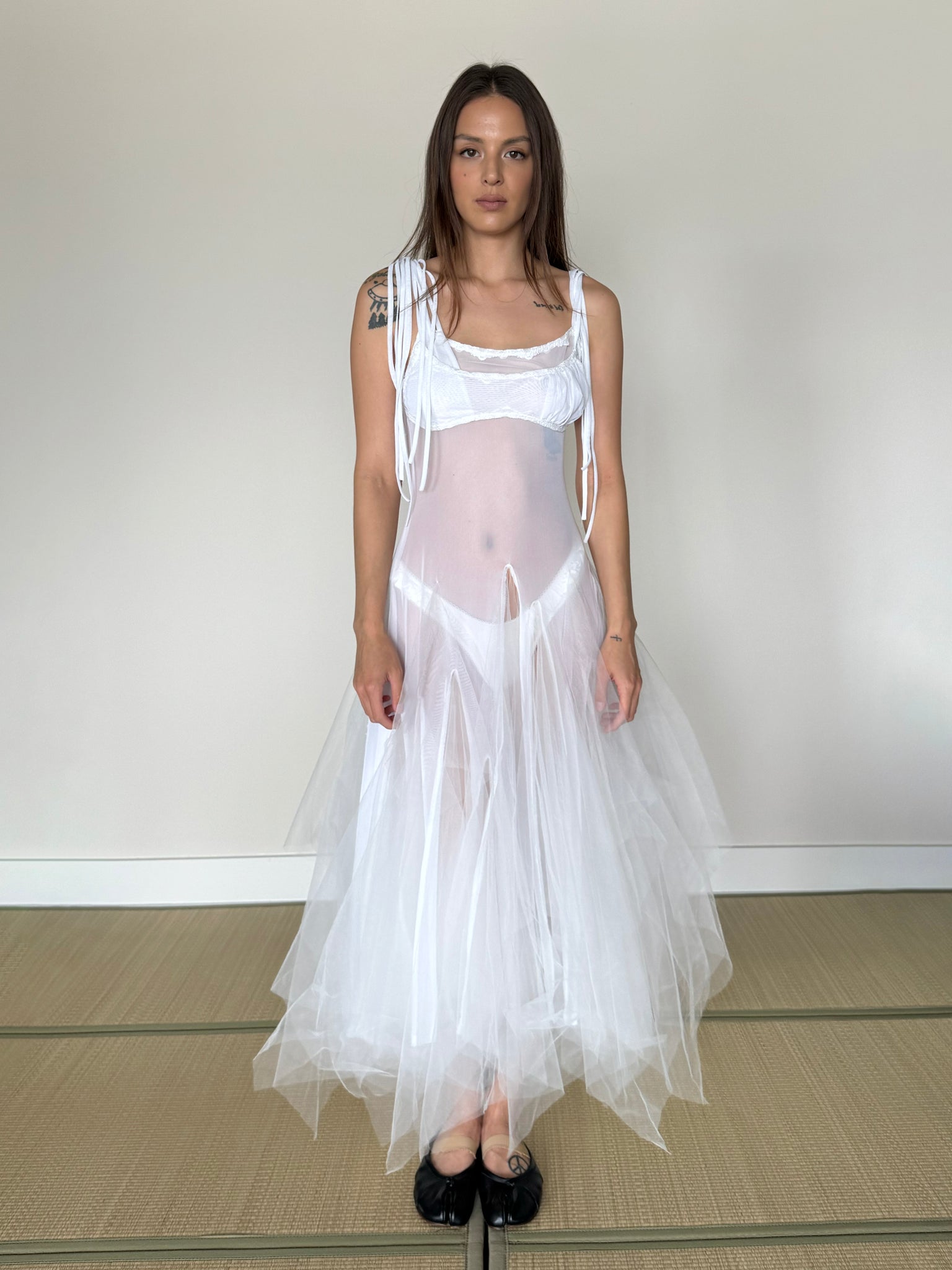 Swan Dress in White