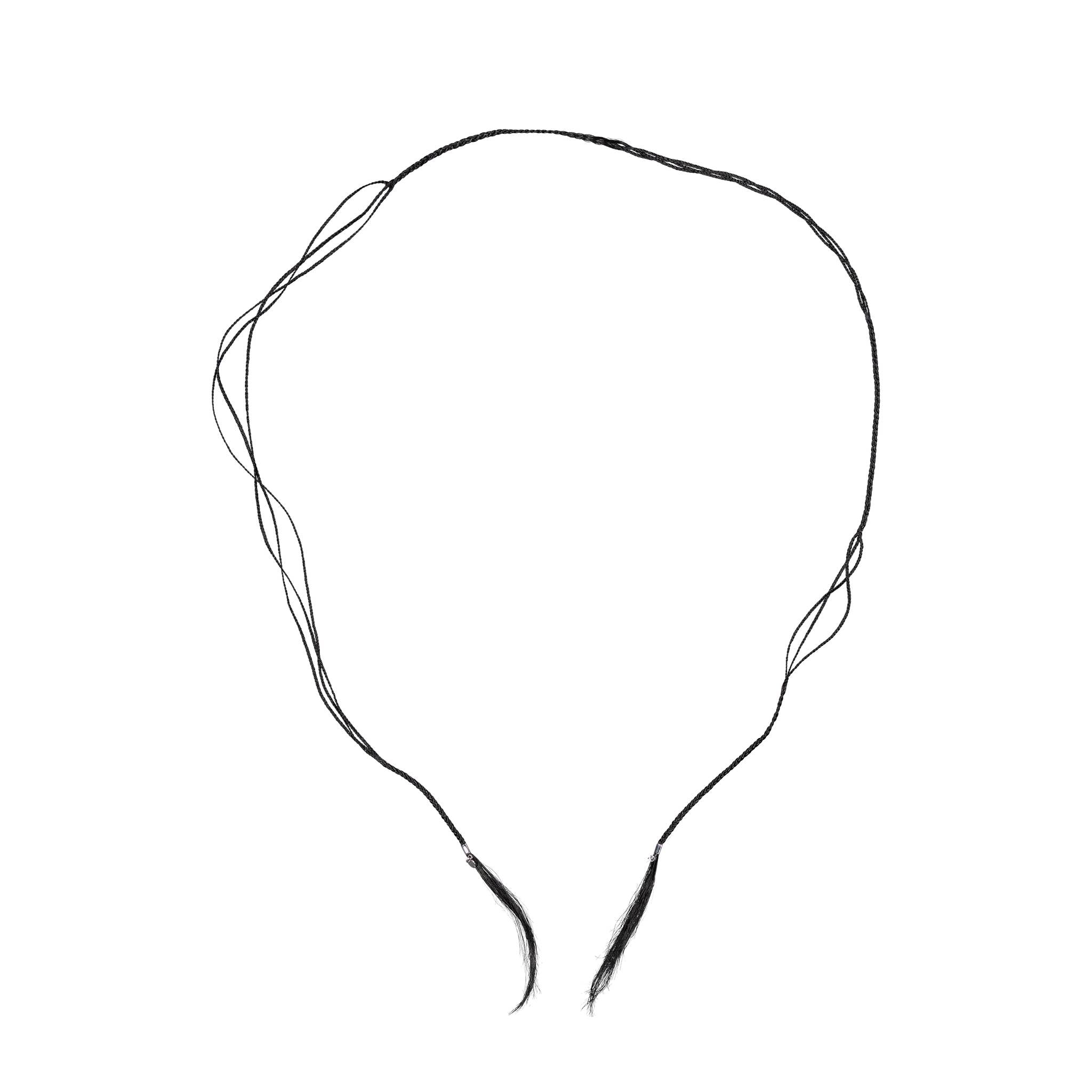 Hairy Scarf Tangled 001 Black