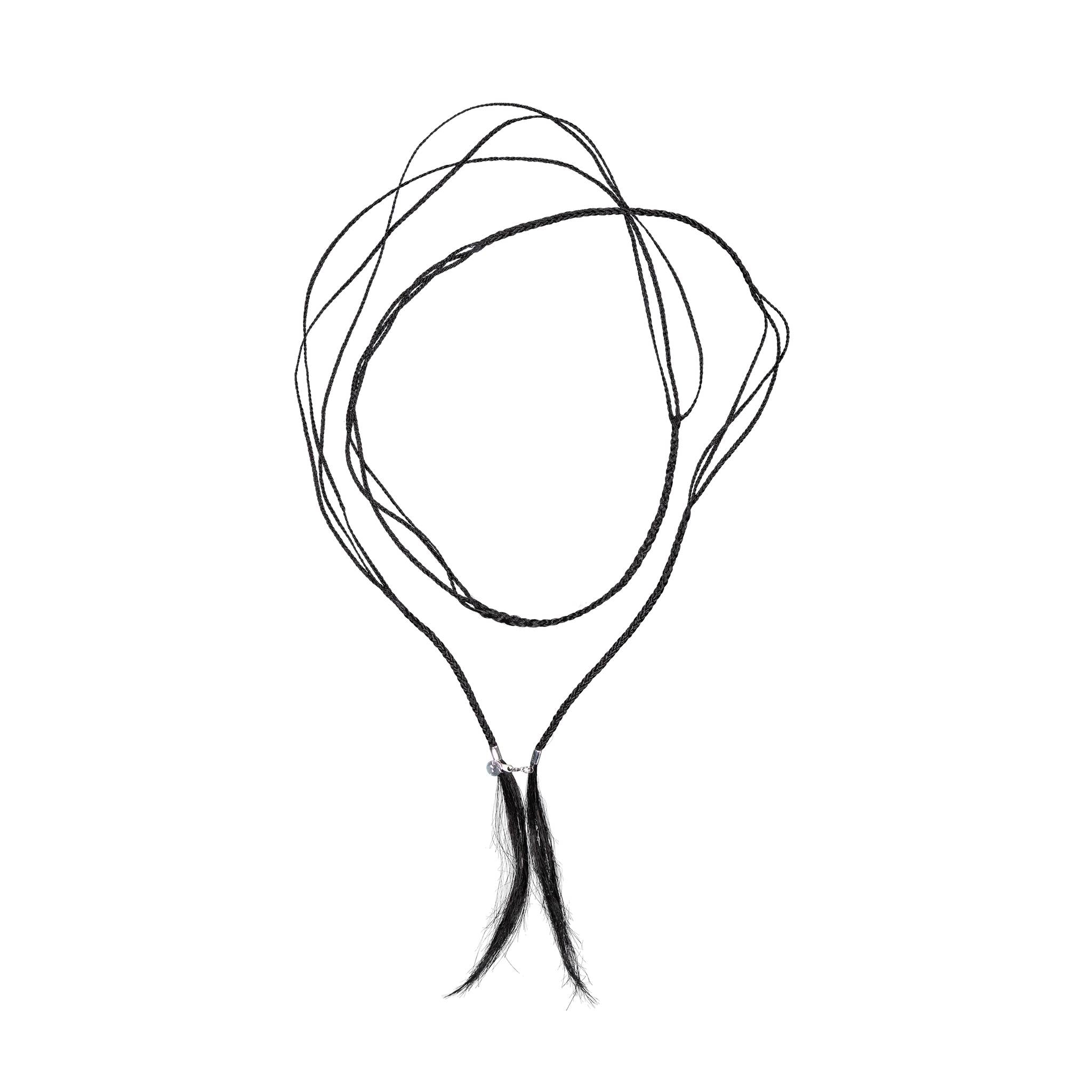 Hairy Scarf Tangled 001 Black