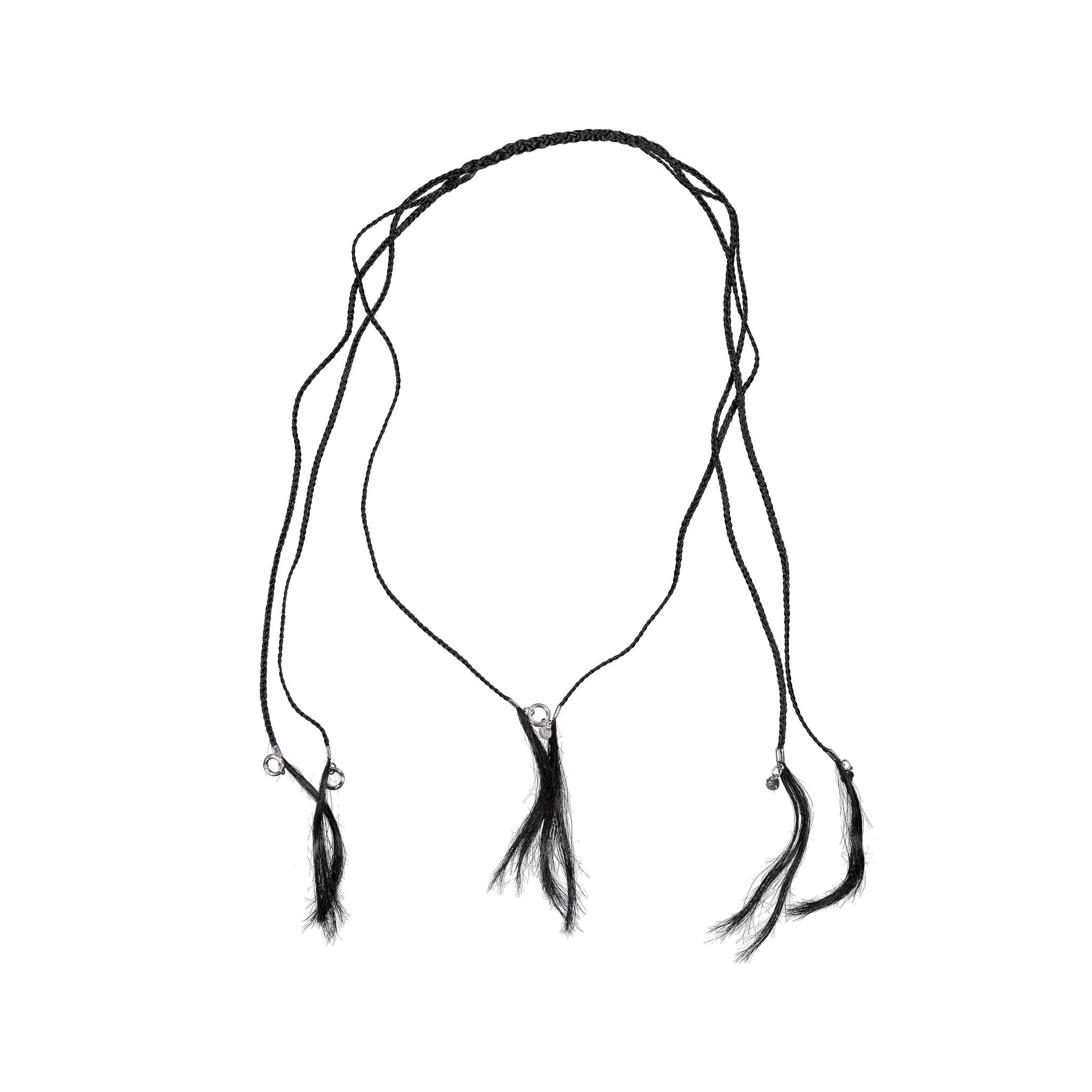 Hairy Scarf Tangled 002 Black