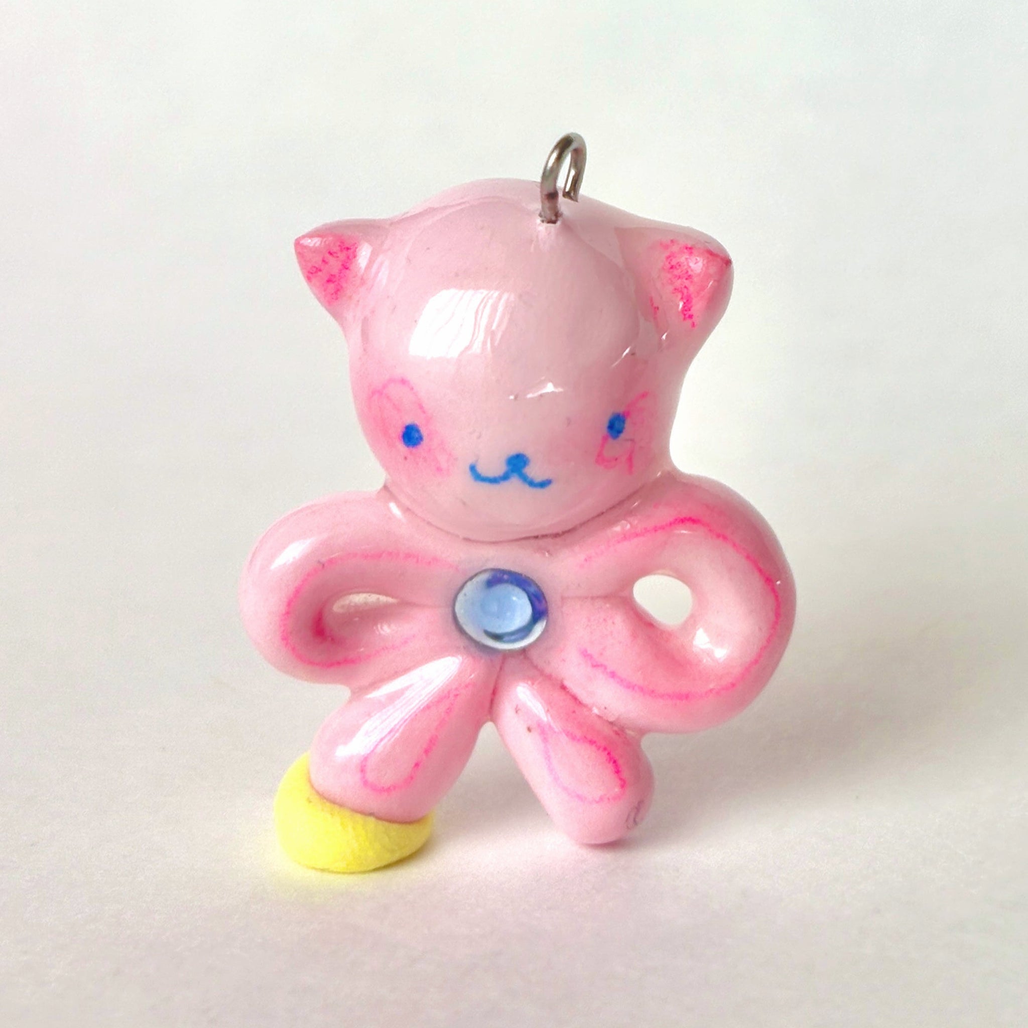 Tied up Cat Keychain