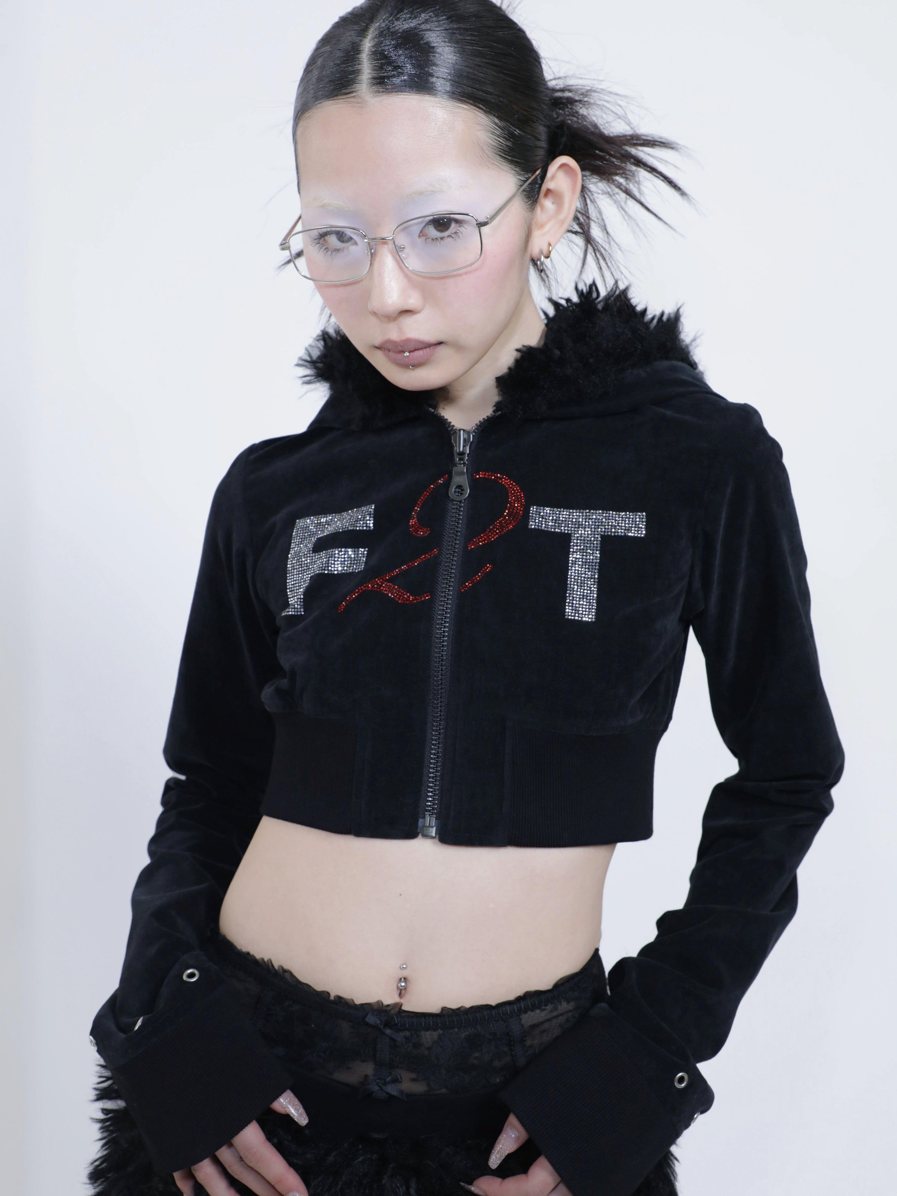 무료 2 토크 지퍼 후드티