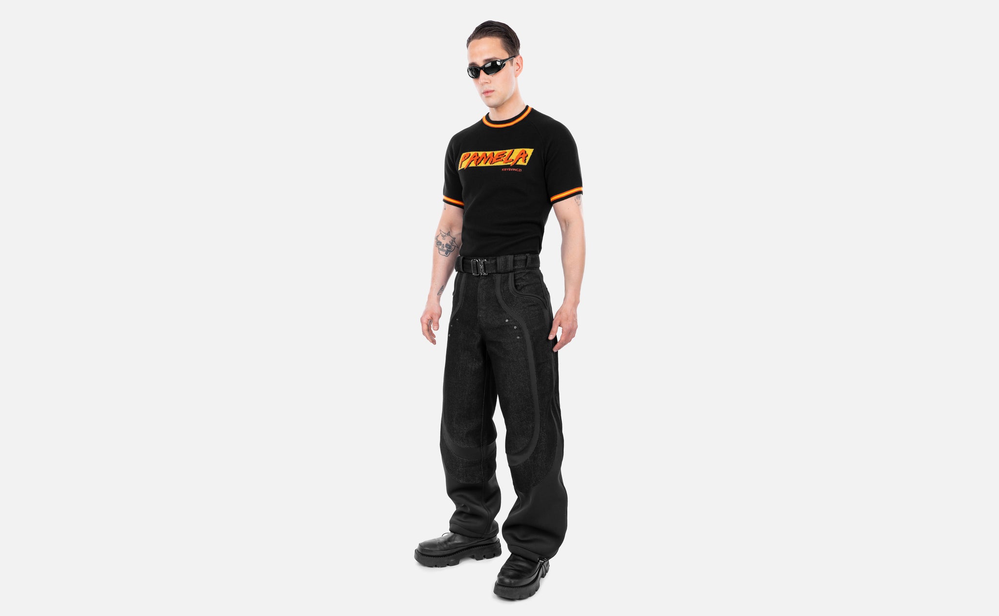 Werk Denim Pants in Black