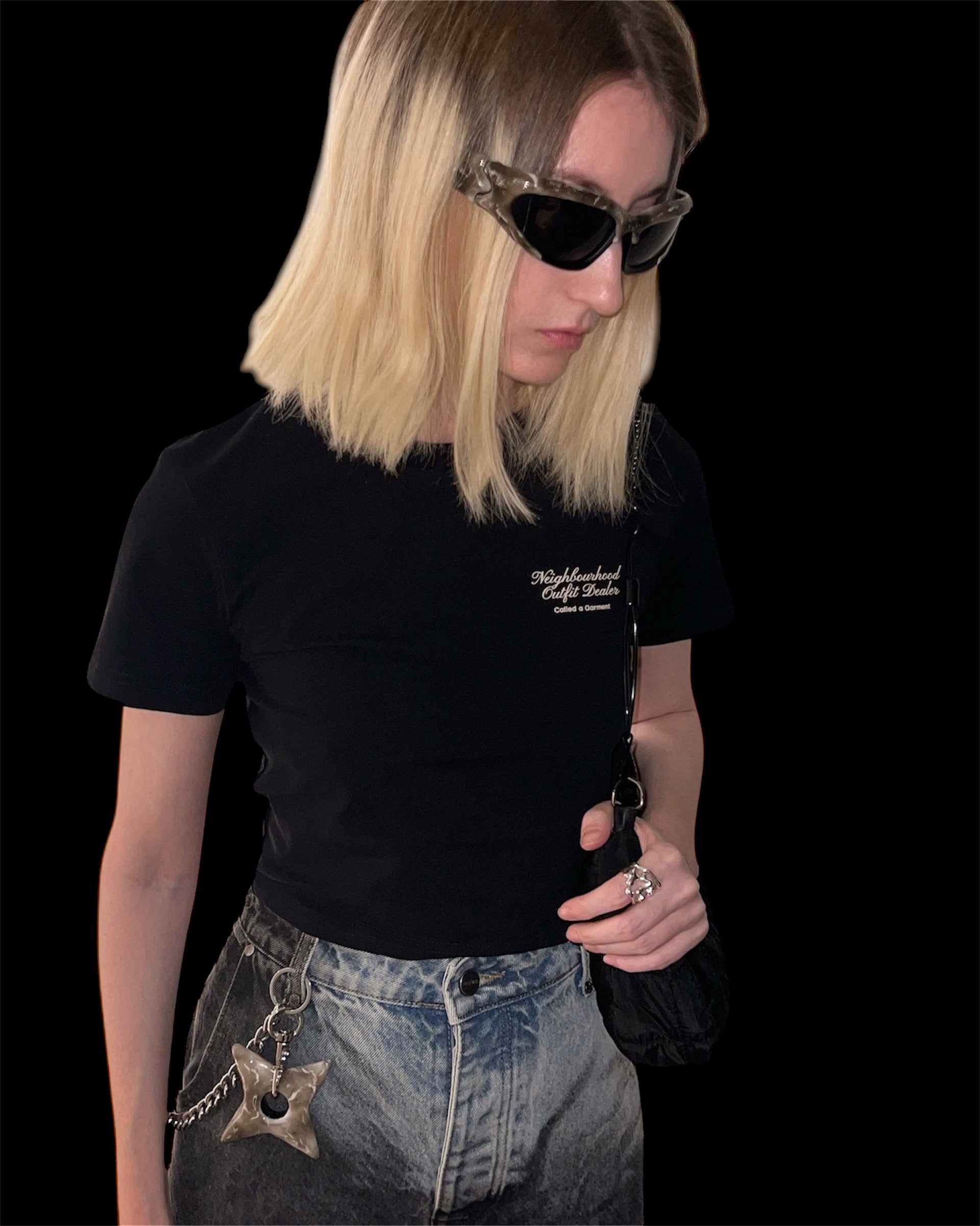 화이트 스타 키체인