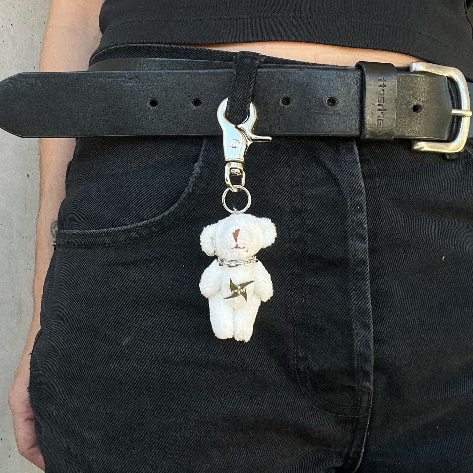 White Bear Keychain