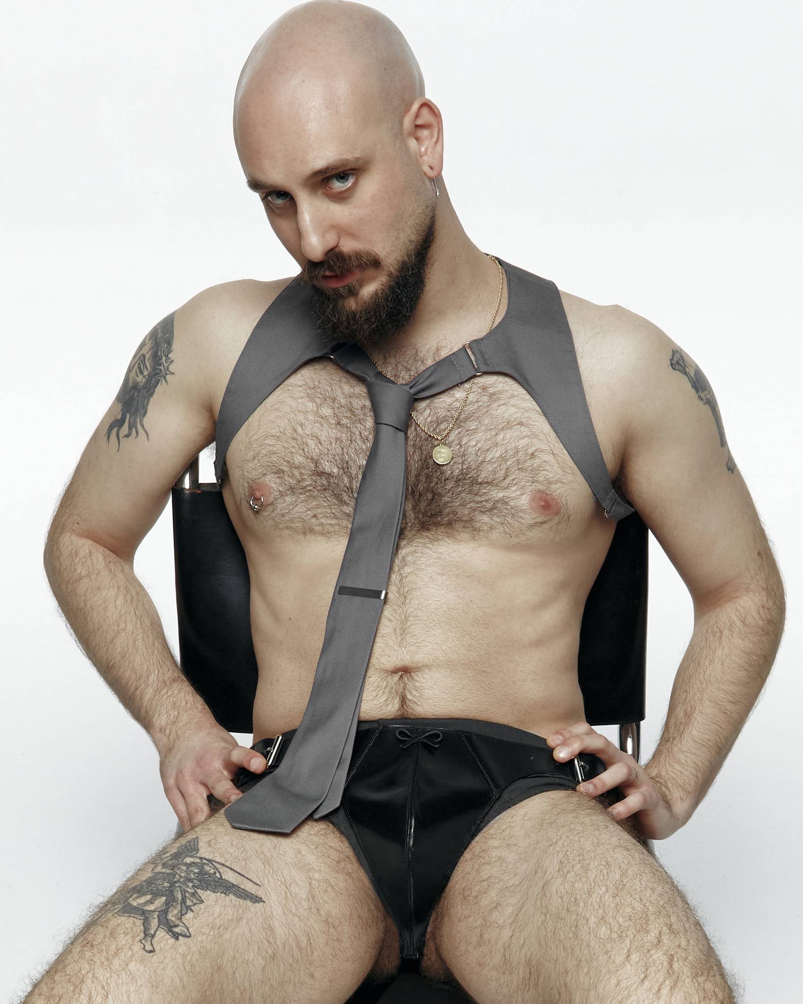 Grey Harness Tie