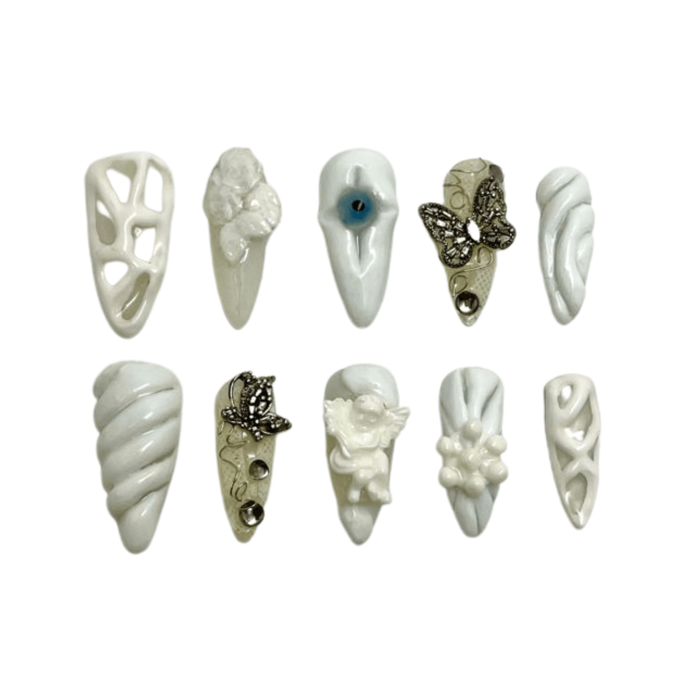 Porzellan-Engel-Nagel-Set