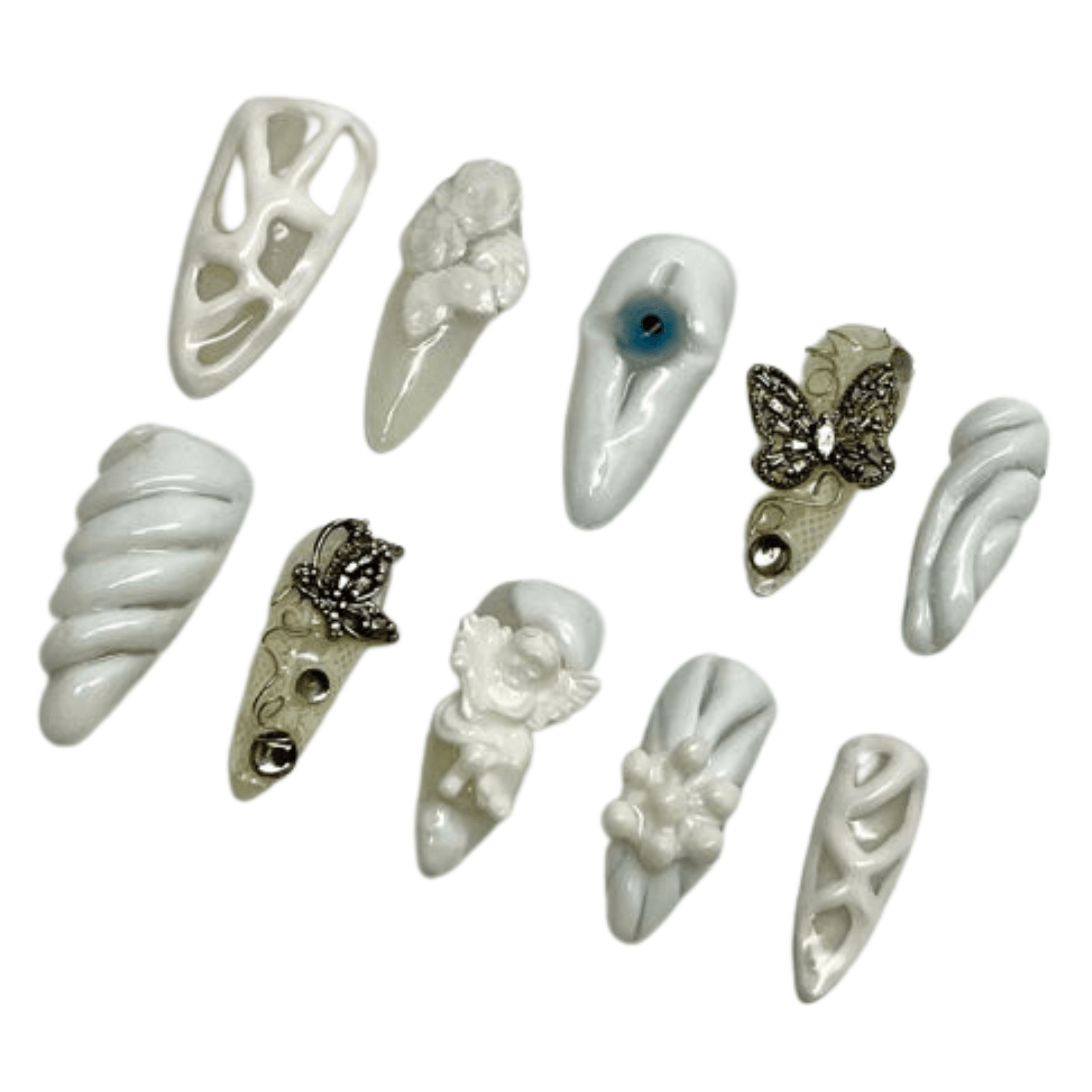 Porzellan-Engel-Nagel-Set