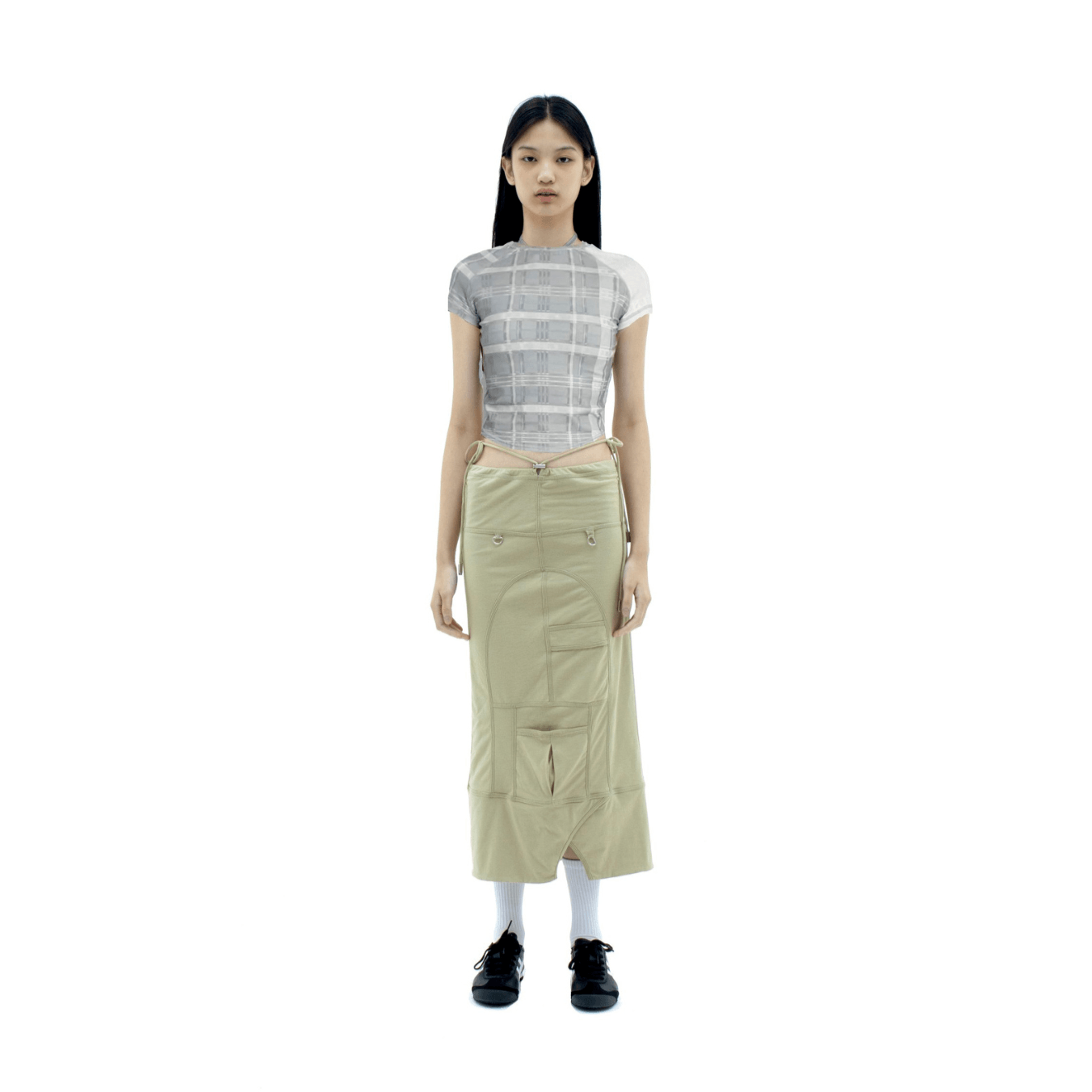 Grünes Wende-Baby-T-Shirt