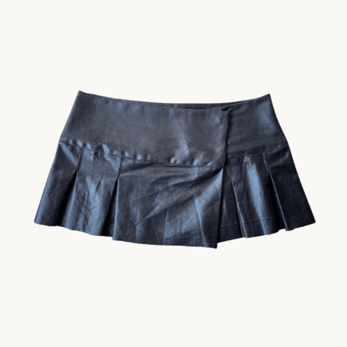 Waxed Denim Sex Skirt