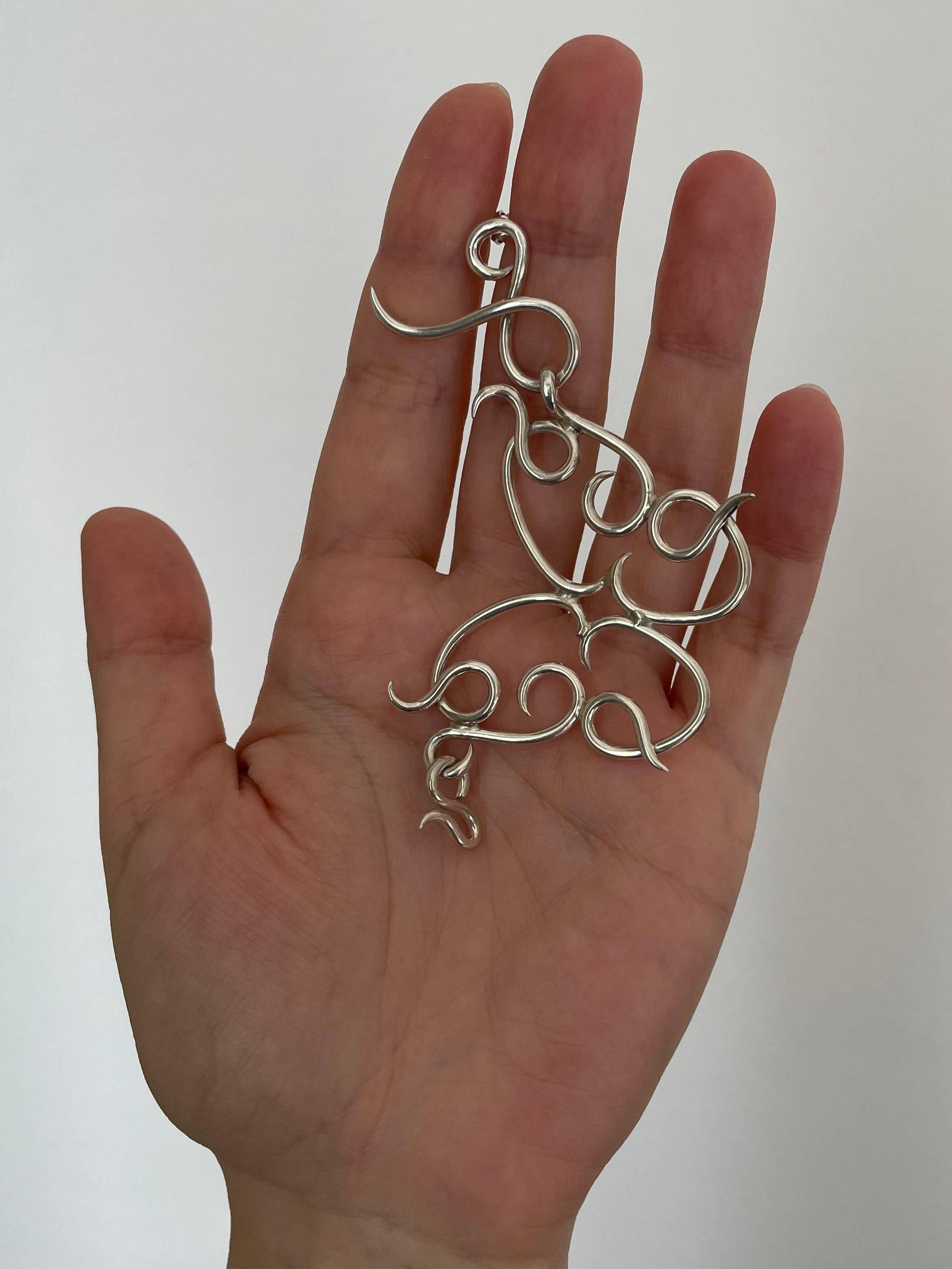 체인 버터플라이 귀걸이