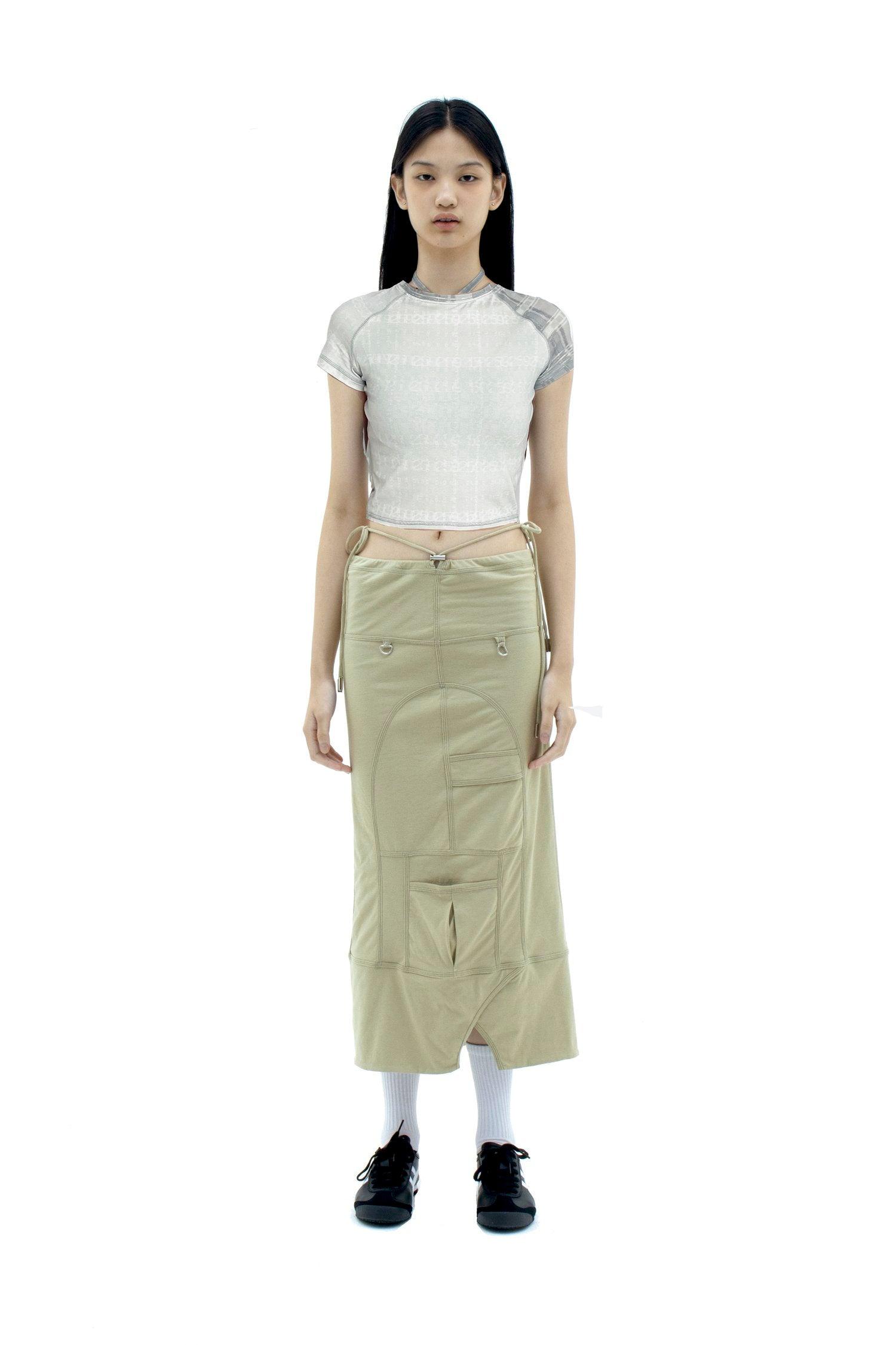 Grünes Wende-Baby-T-Shirt