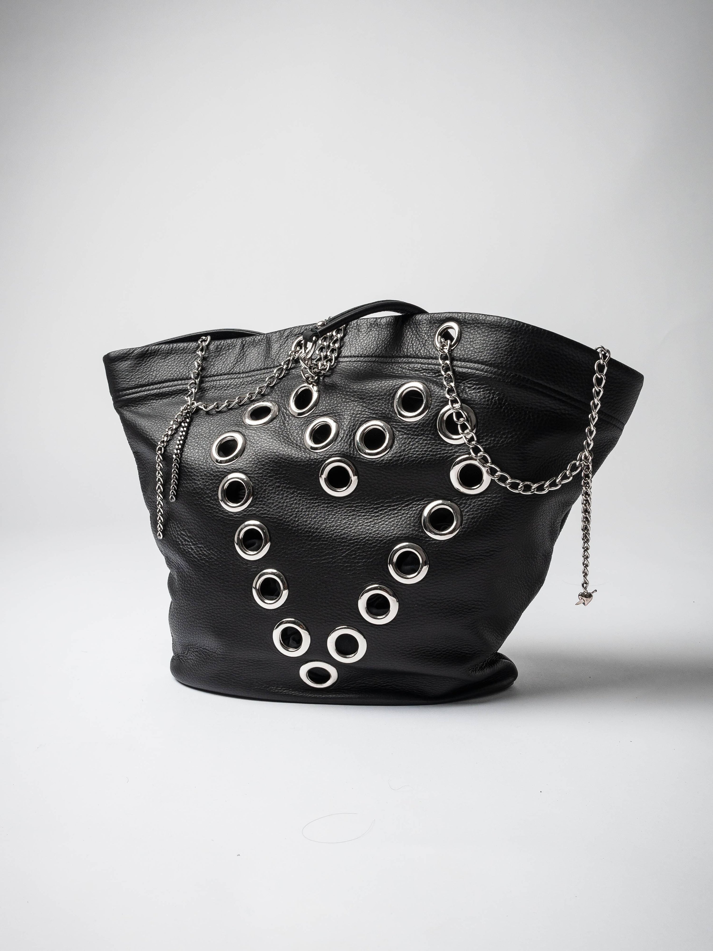 Heartbreak Leder-Korbtasche