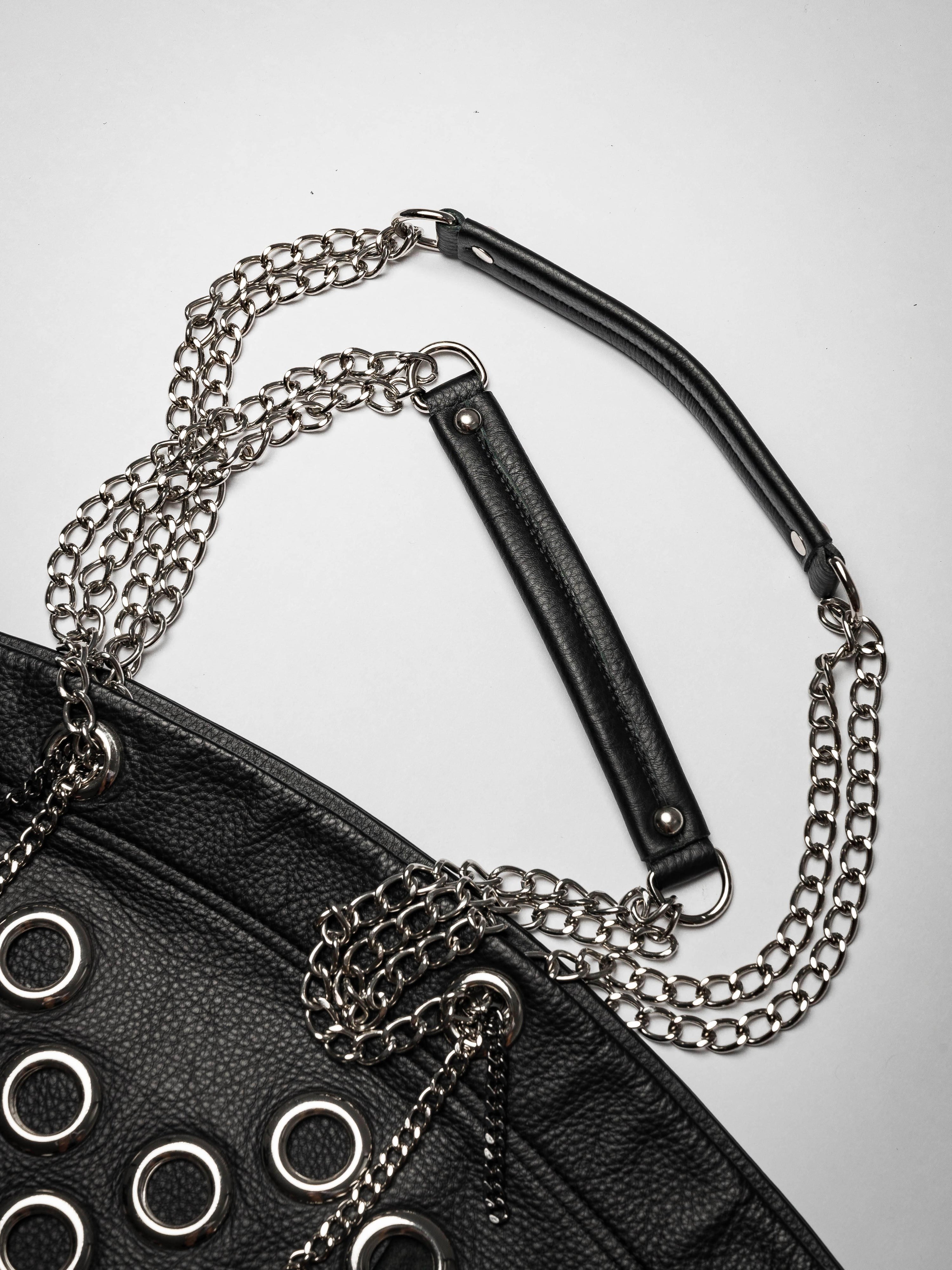 Heartbreak Leder-Korbtasche