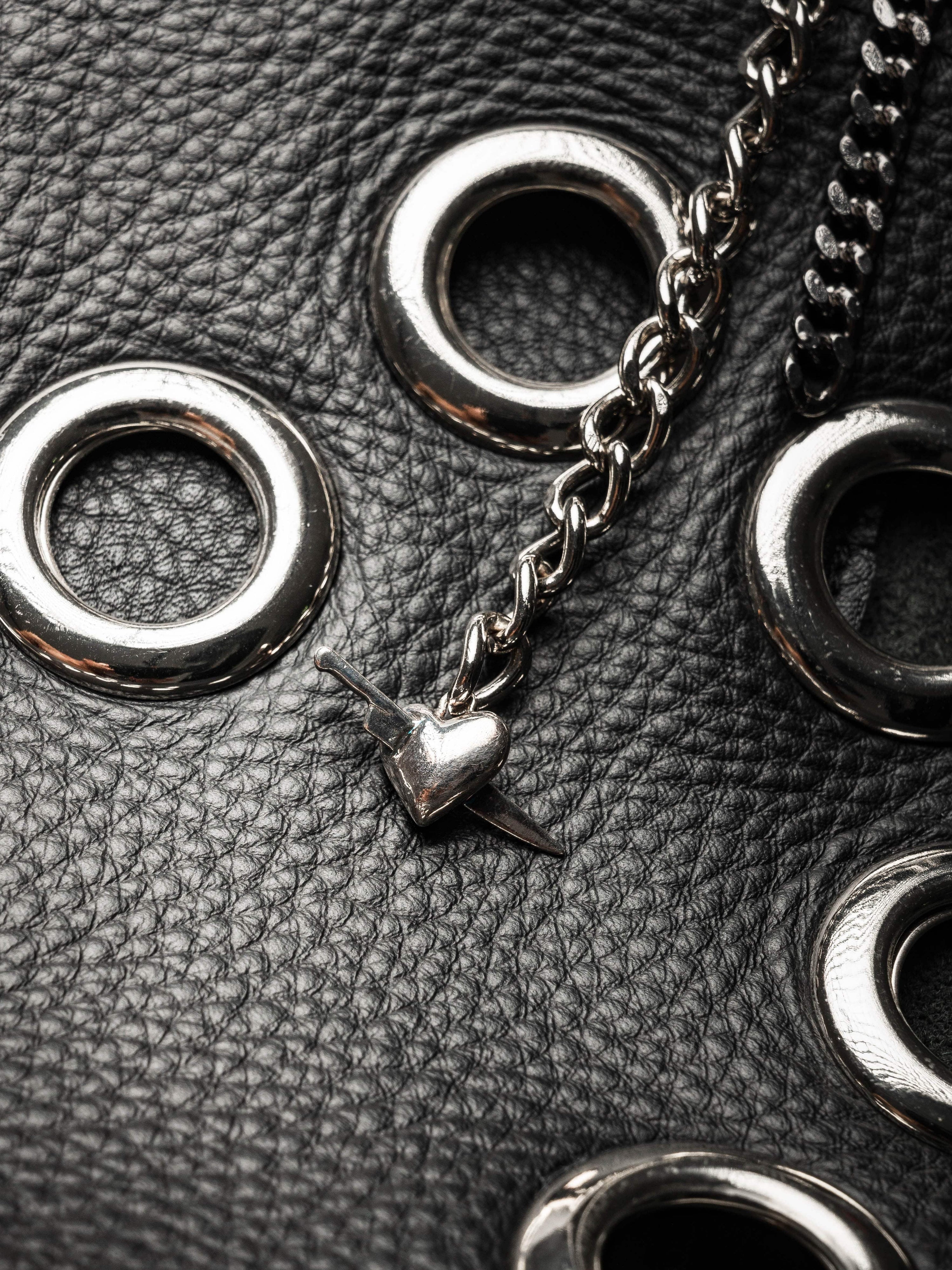 Heartbreak Leder-Korbtasche