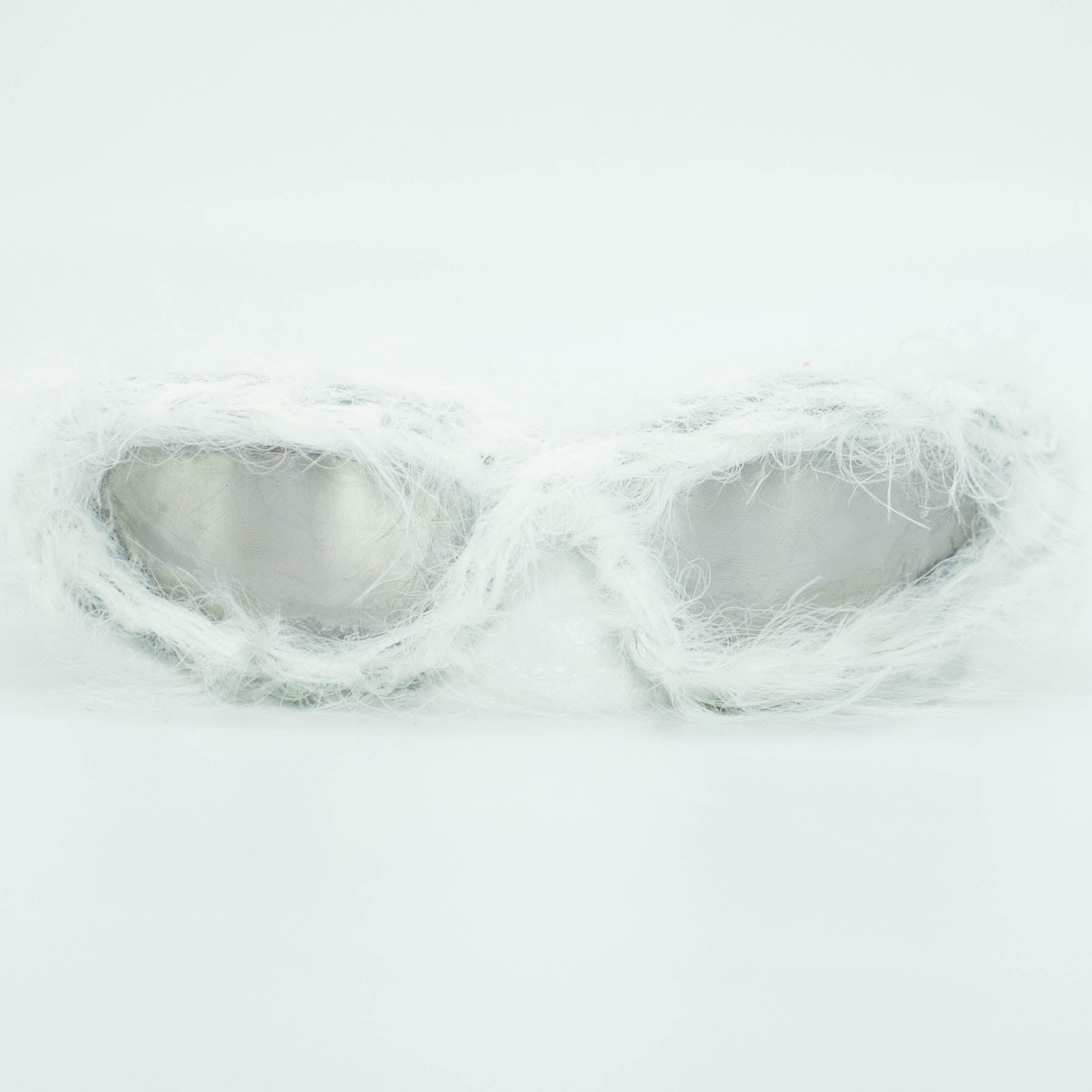 White Furry Sunglasses