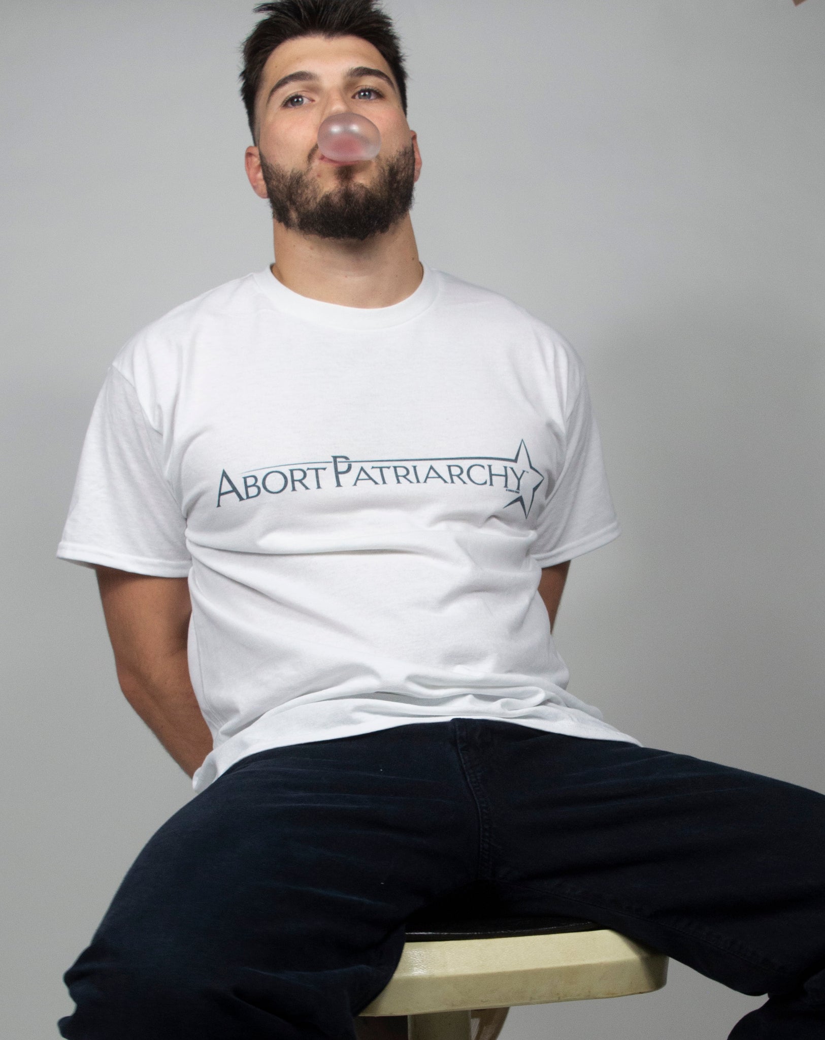 Abort Patriarchy Unisex T-Shirt (Schwarz/Weiß)