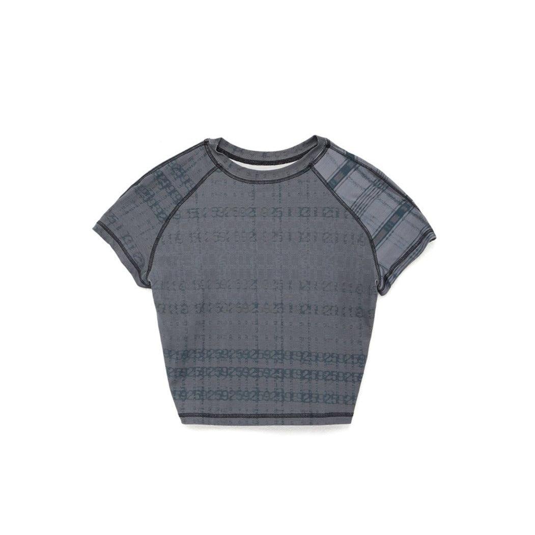 그레이 리버시블 베이비 티셔츠