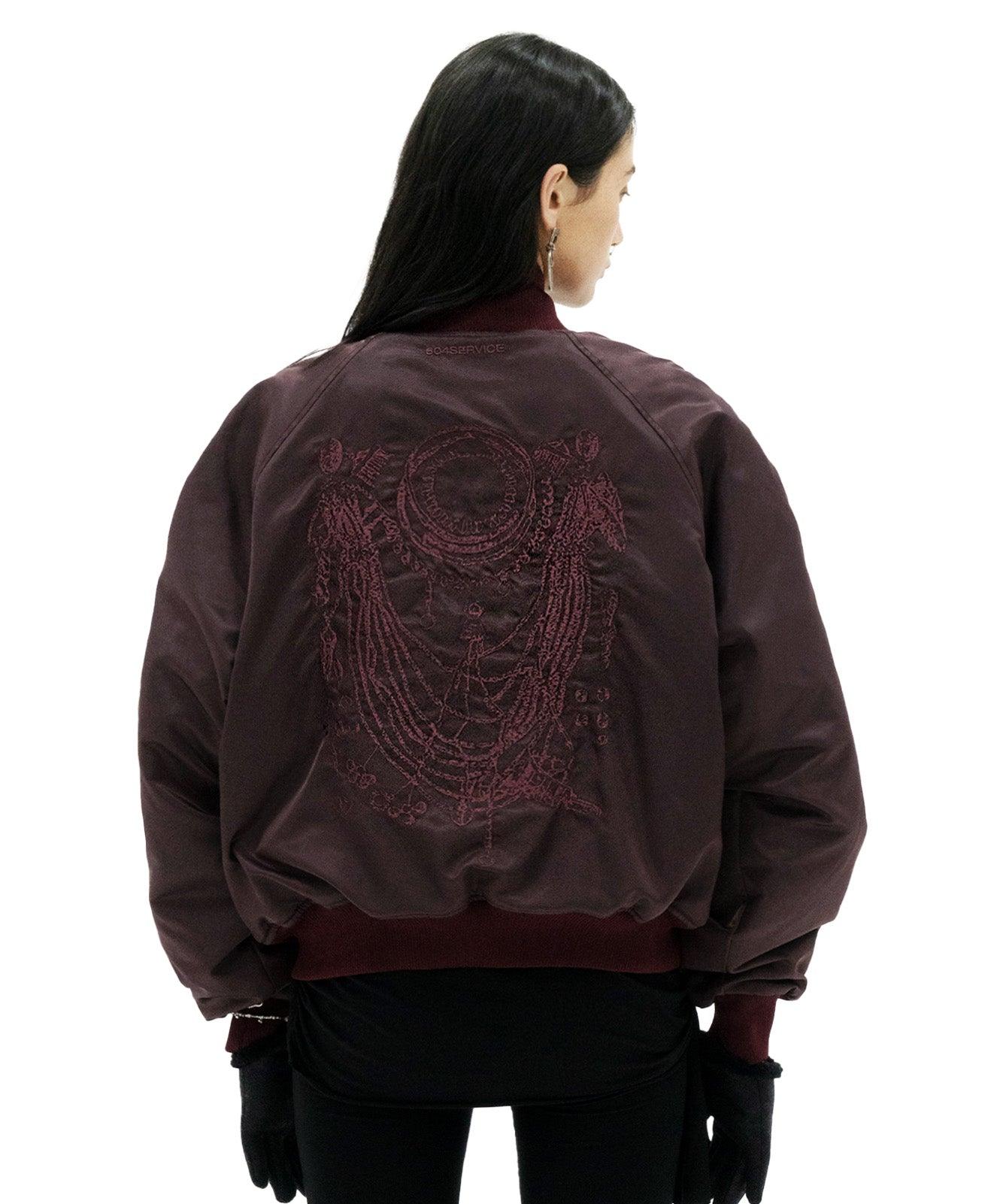 자수 봄버 재킷