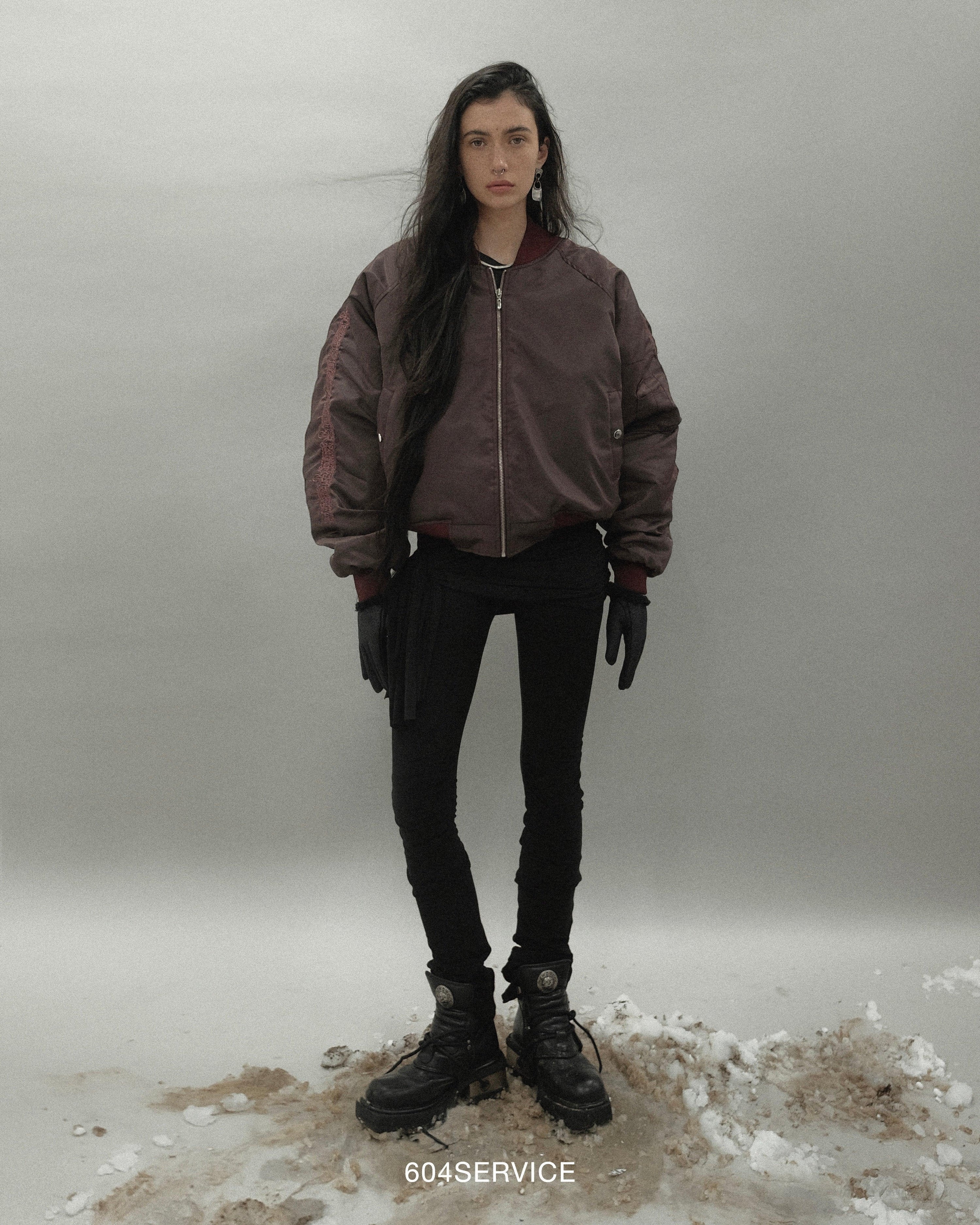 자수 봄버 재킷