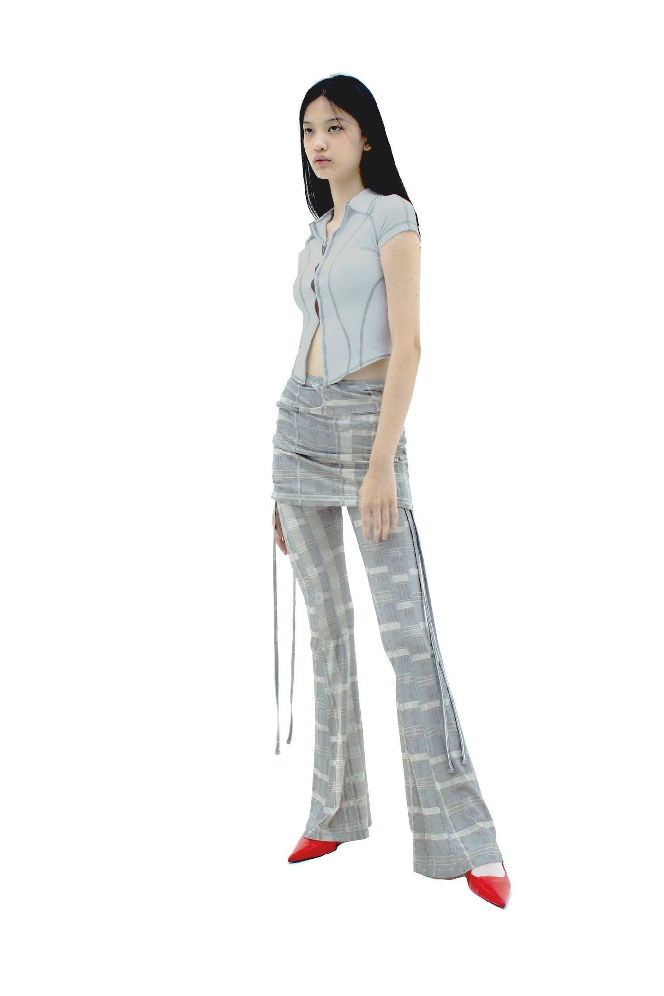 Grey Prefix Short Sleeve Top