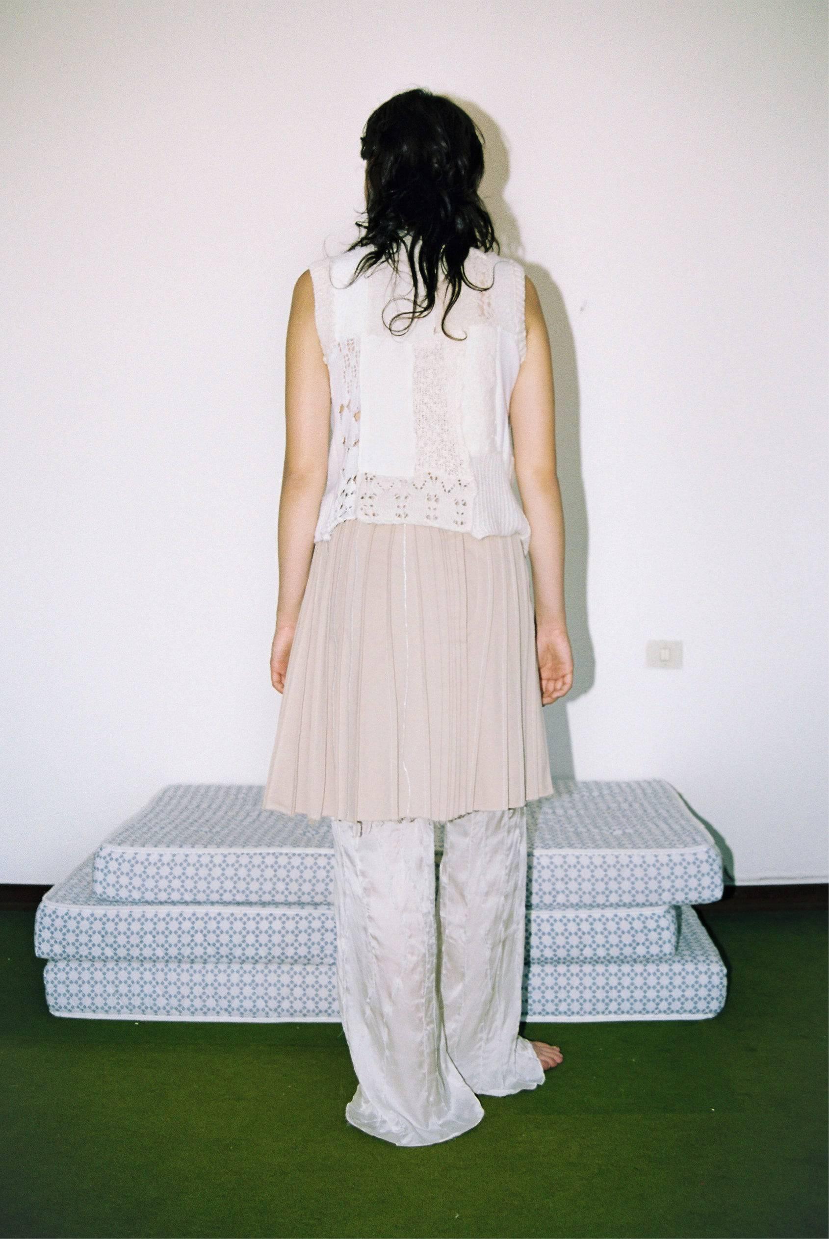 Unregelmäßiger Plissè-Rock