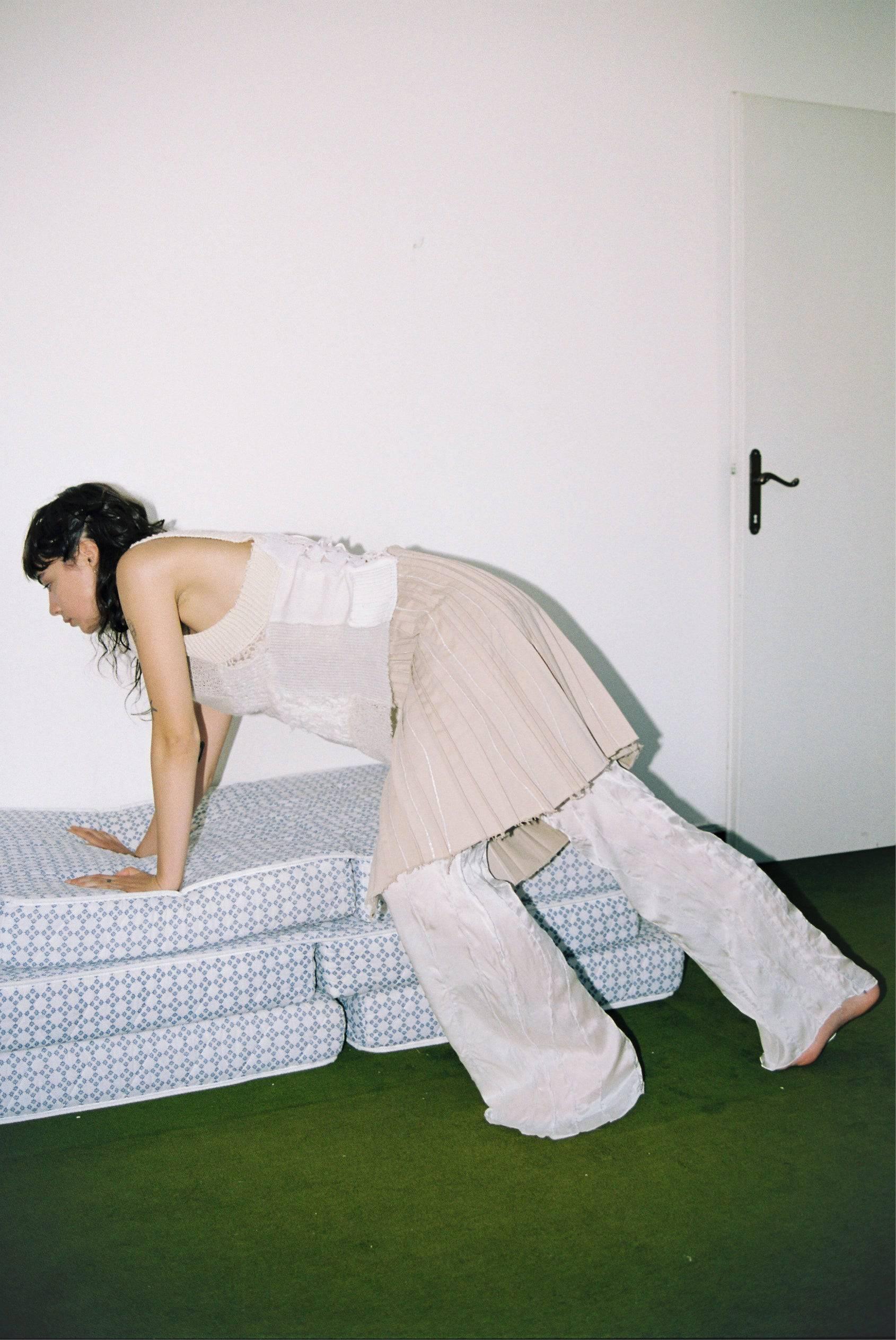 Unregelmäßiger Plissè-Rock