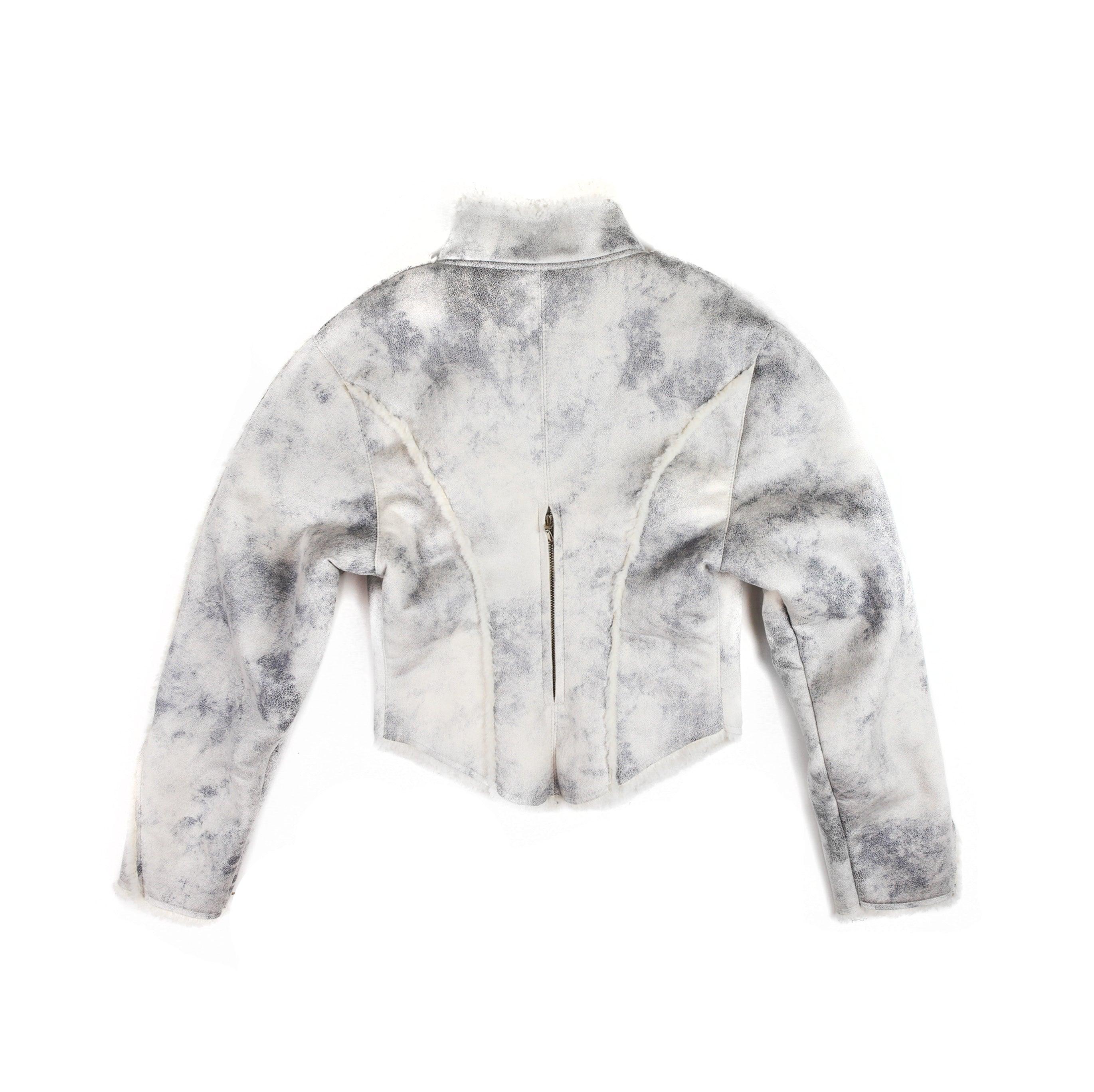 Motorrad-Lammfelljacke