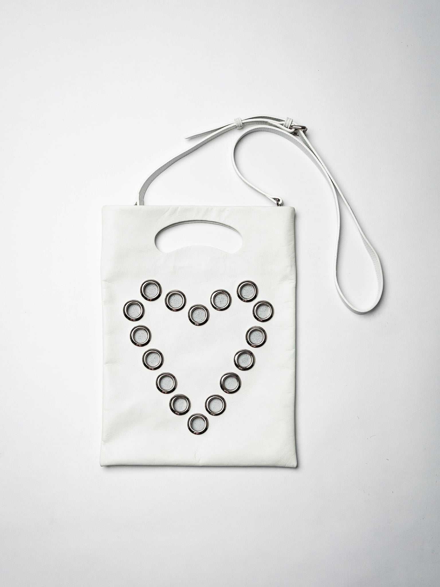Heartbreak Mini-Plastiktasche aus Leder