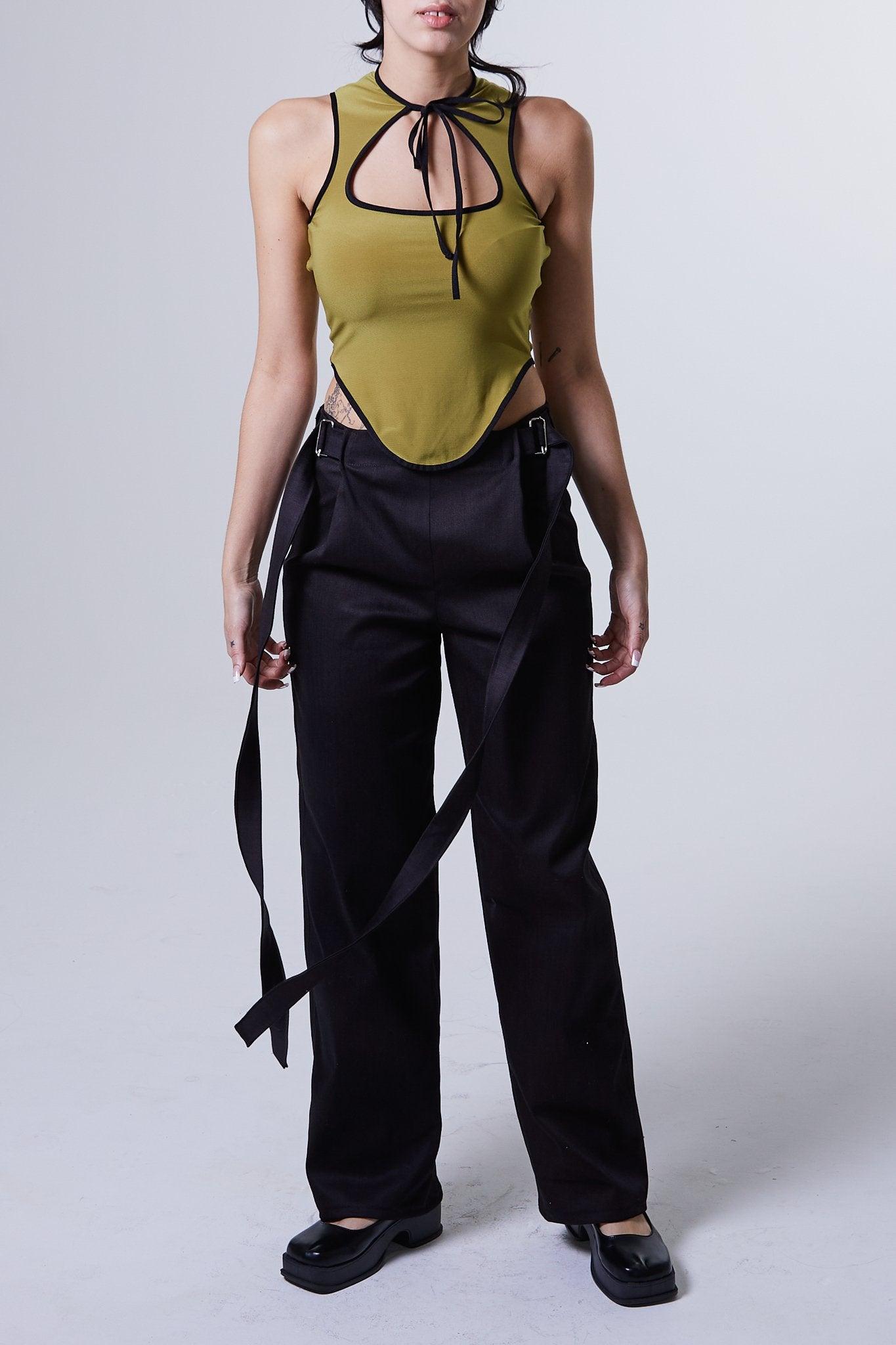 Korsett-Oberteil mit Schleife