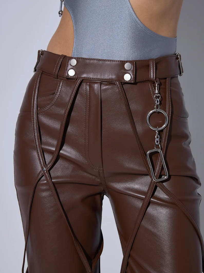 Brown Leather Trousers