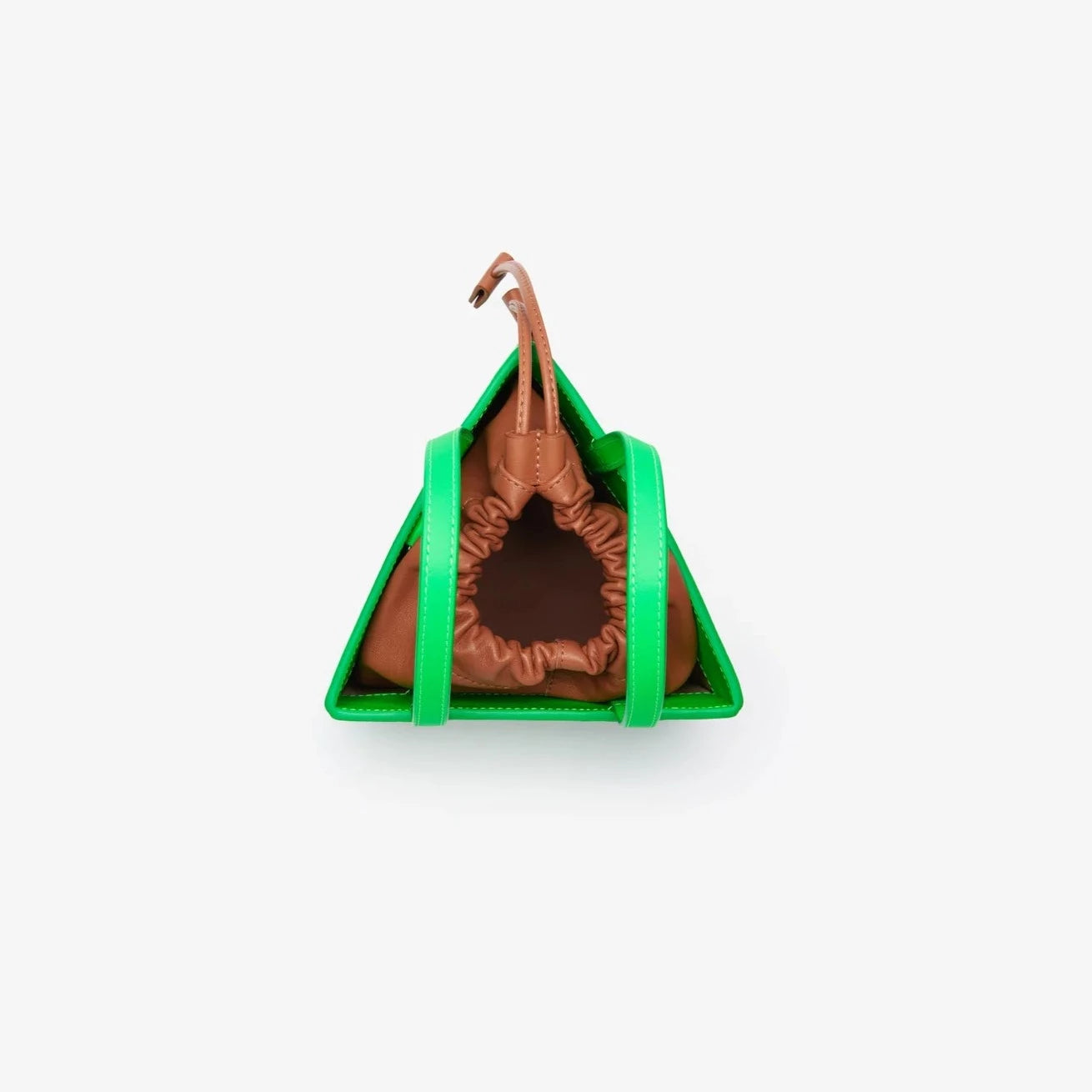 Triangle Bag Medium in Neon Green