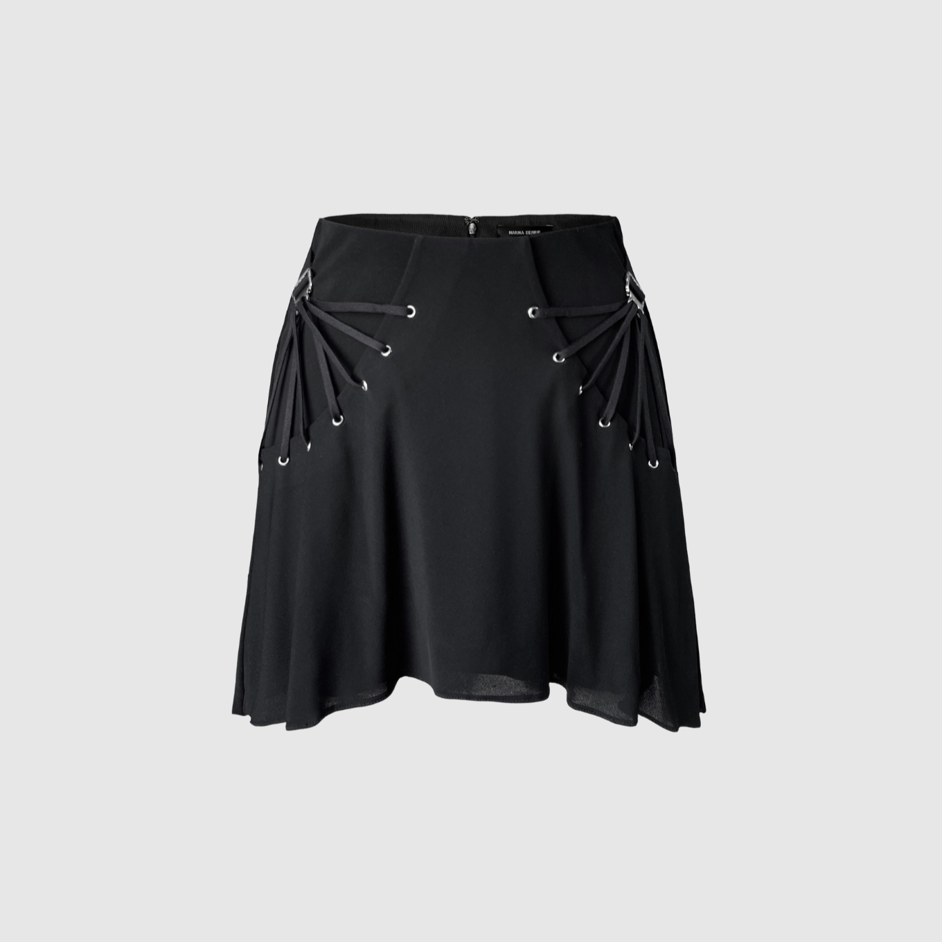 Black Fan Laced Skirt
