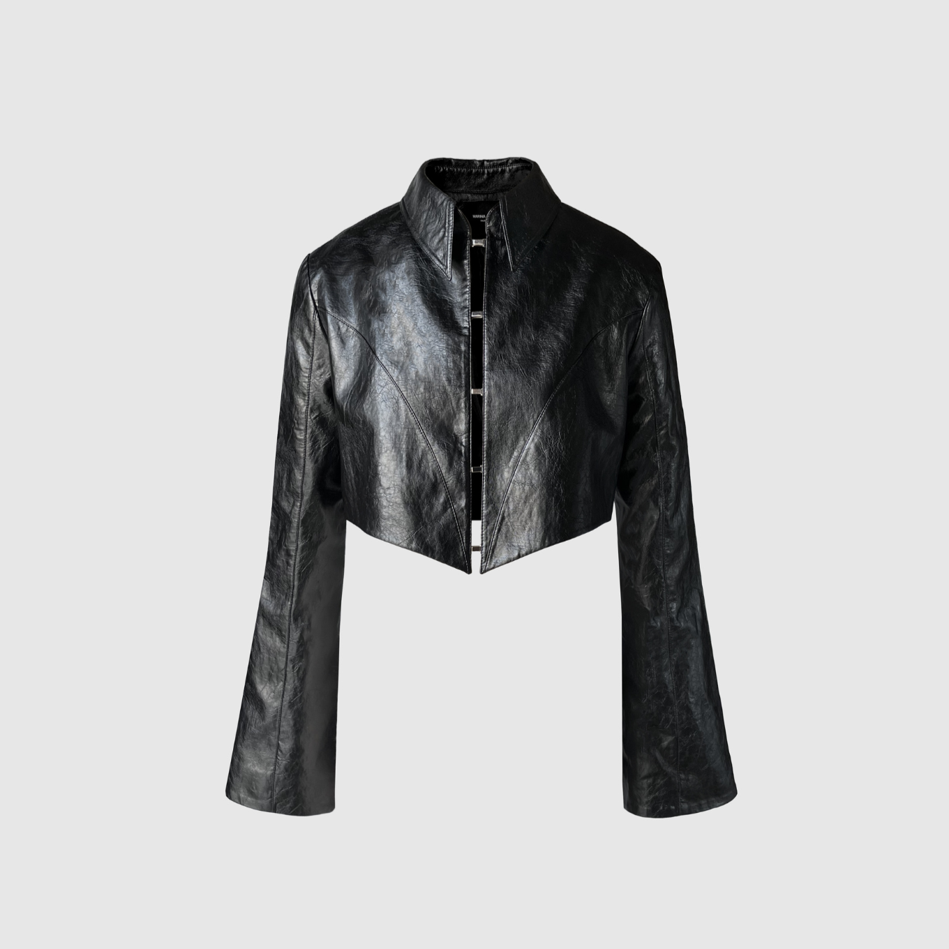 Onyx Faux Leather Mini Jacket