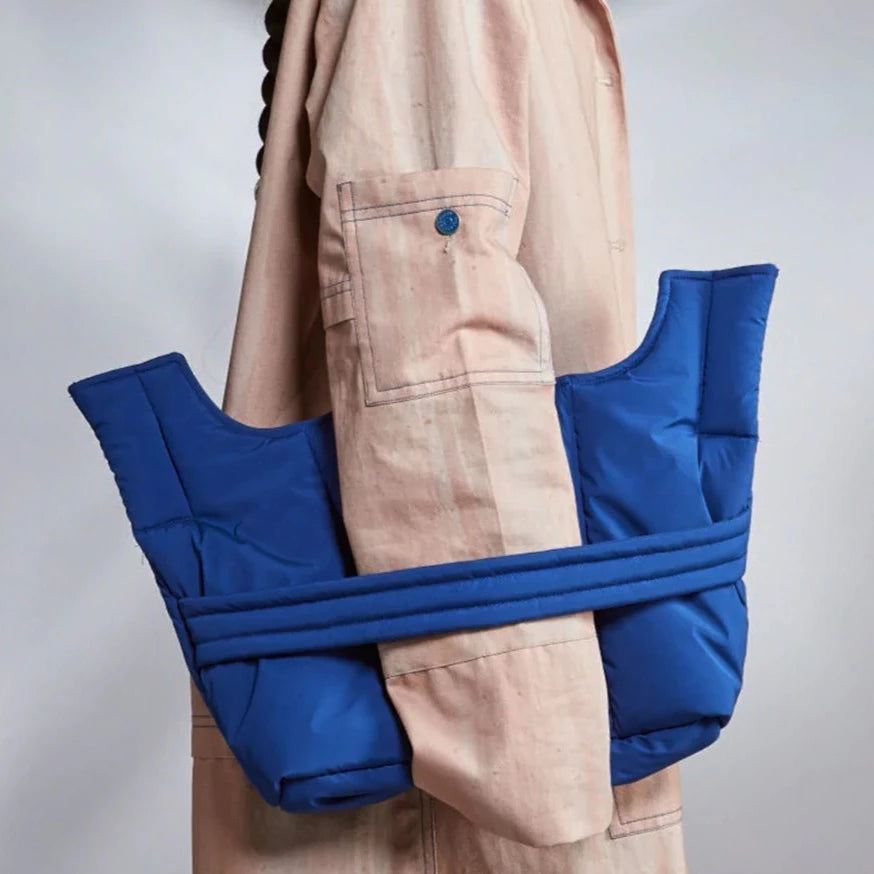 Cobalt Corset Puffer Bag