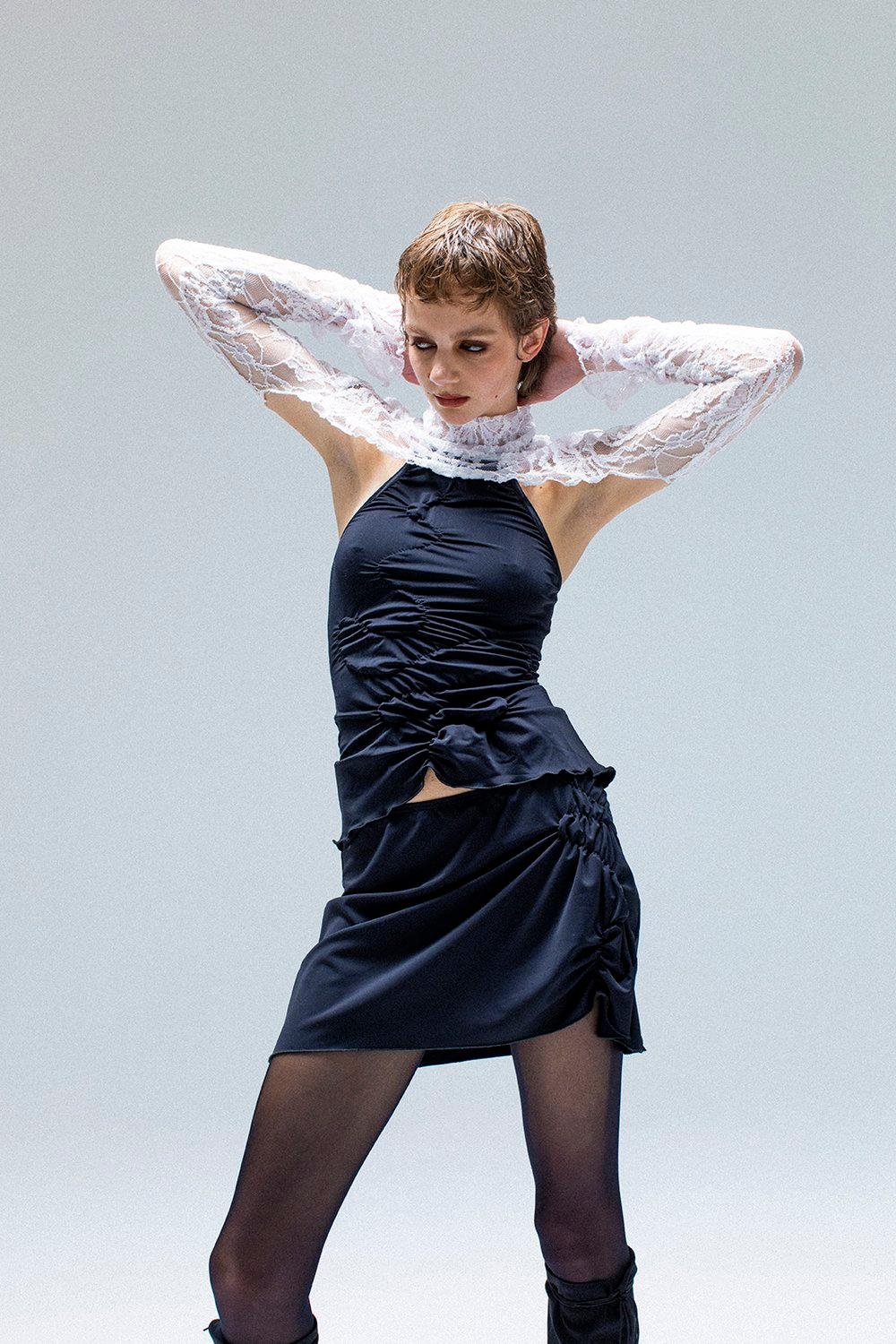 Mini-Chaos-Rock Schwarz