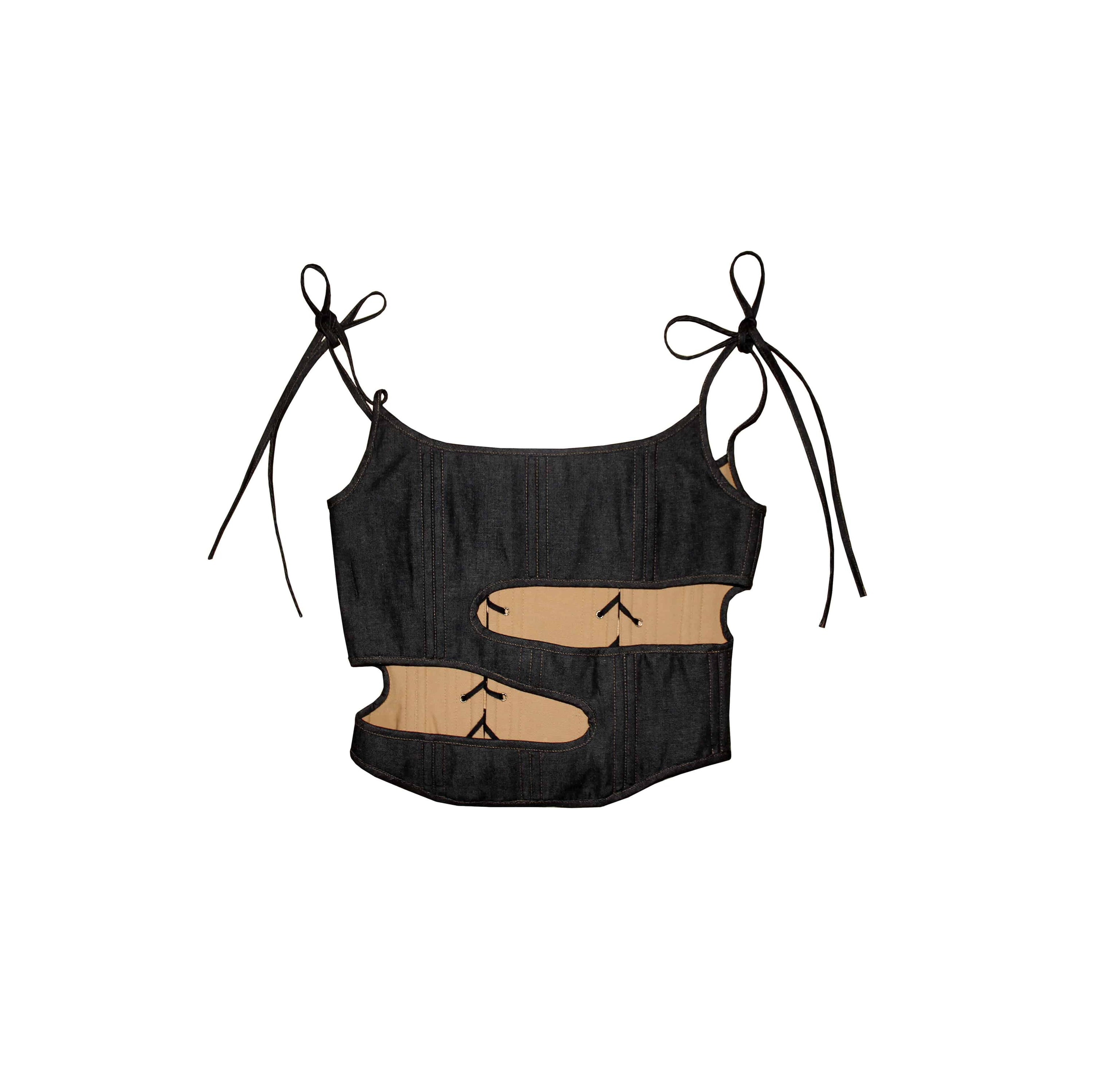 데님 코르셋