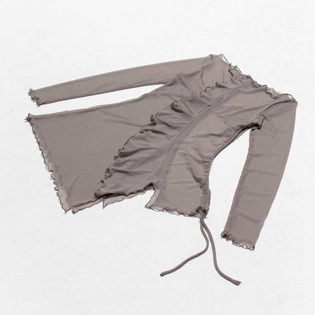 Money Mesh Top/Kleid Taupe