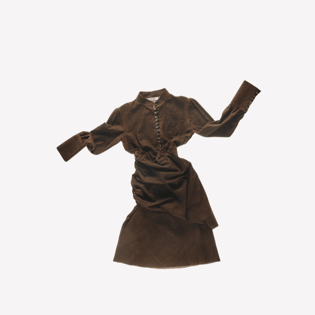 Kleid aus Schlammstoff