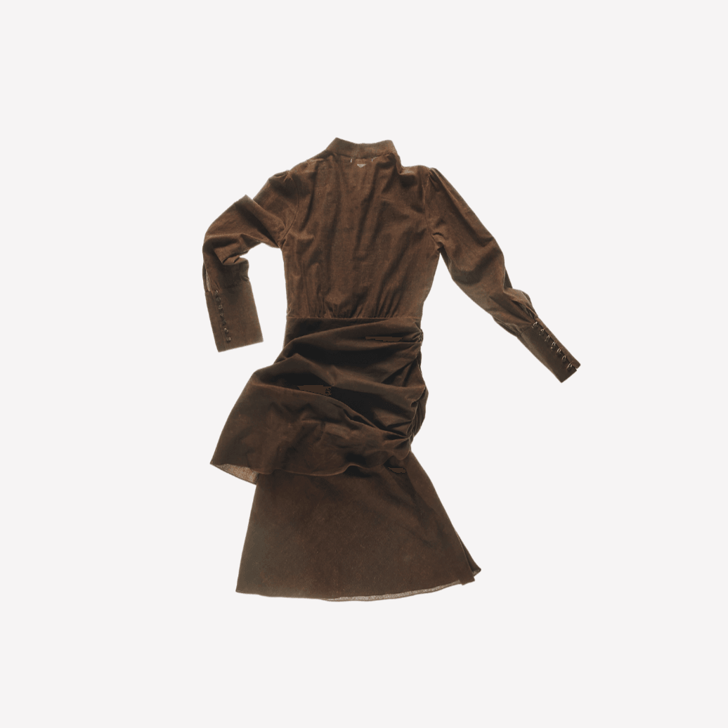 Kleid aus Schlammstoff