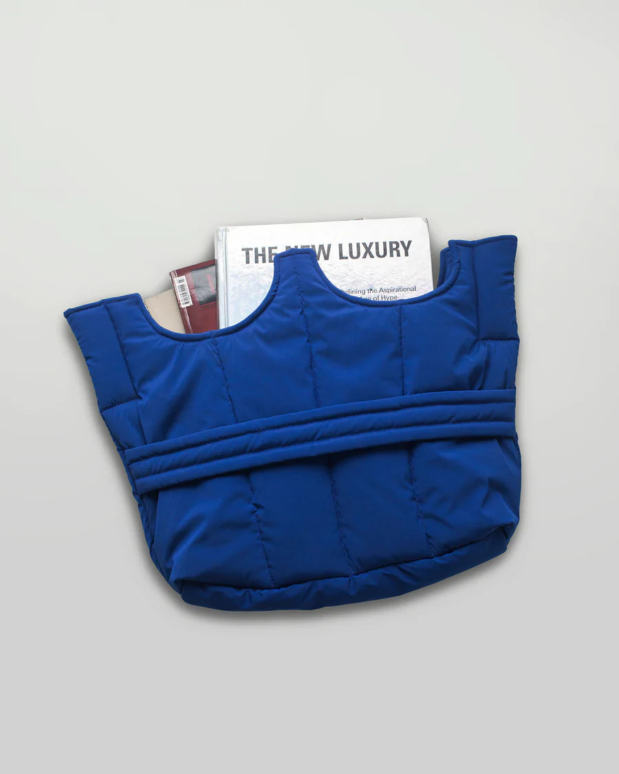 Cobalt Corset Puffer Bag